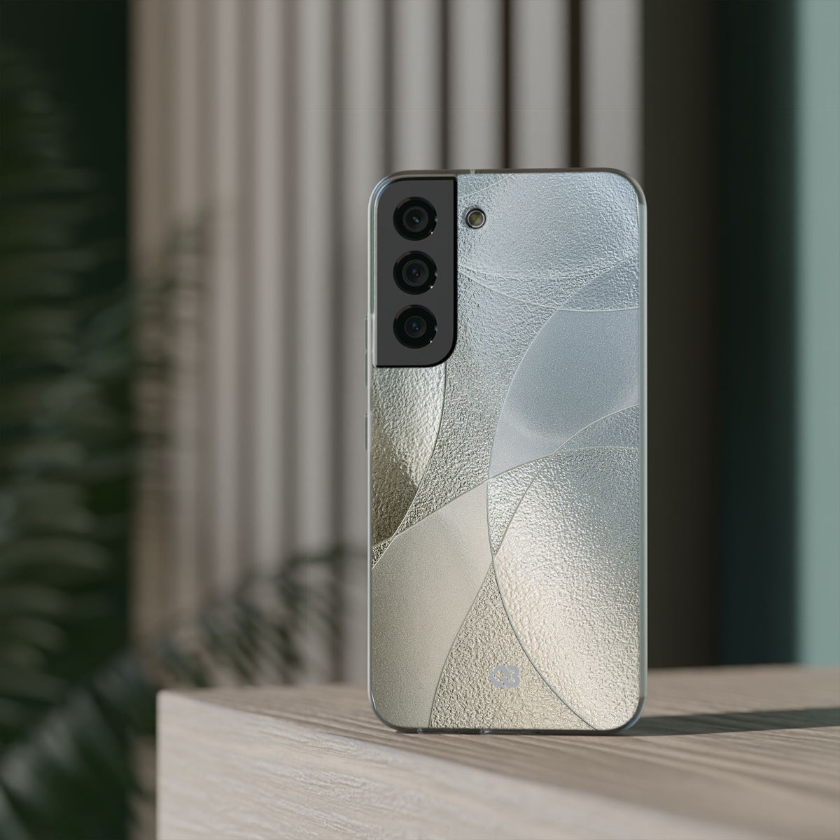 Silver Lite Phone Case for Samsung - Frosted Silver Mosaic