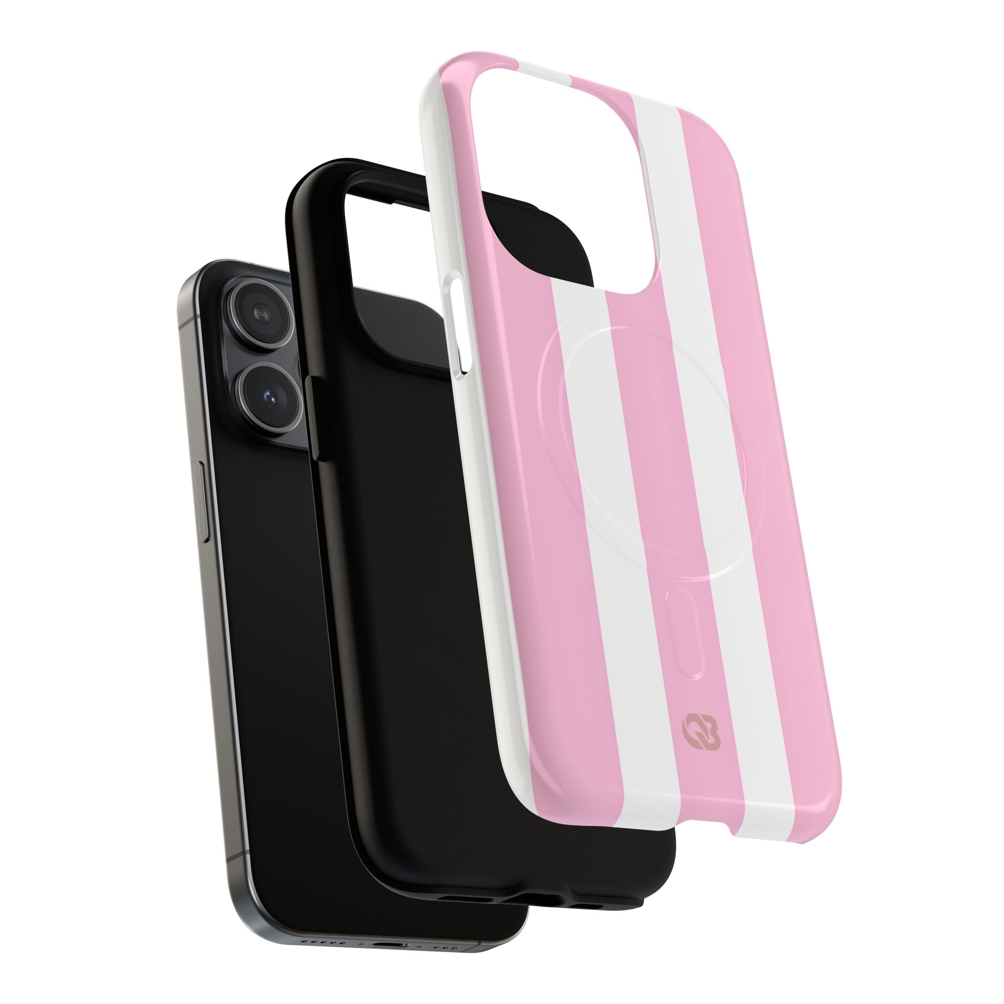 Soft Pink Stripe · Tough+ Magsafe