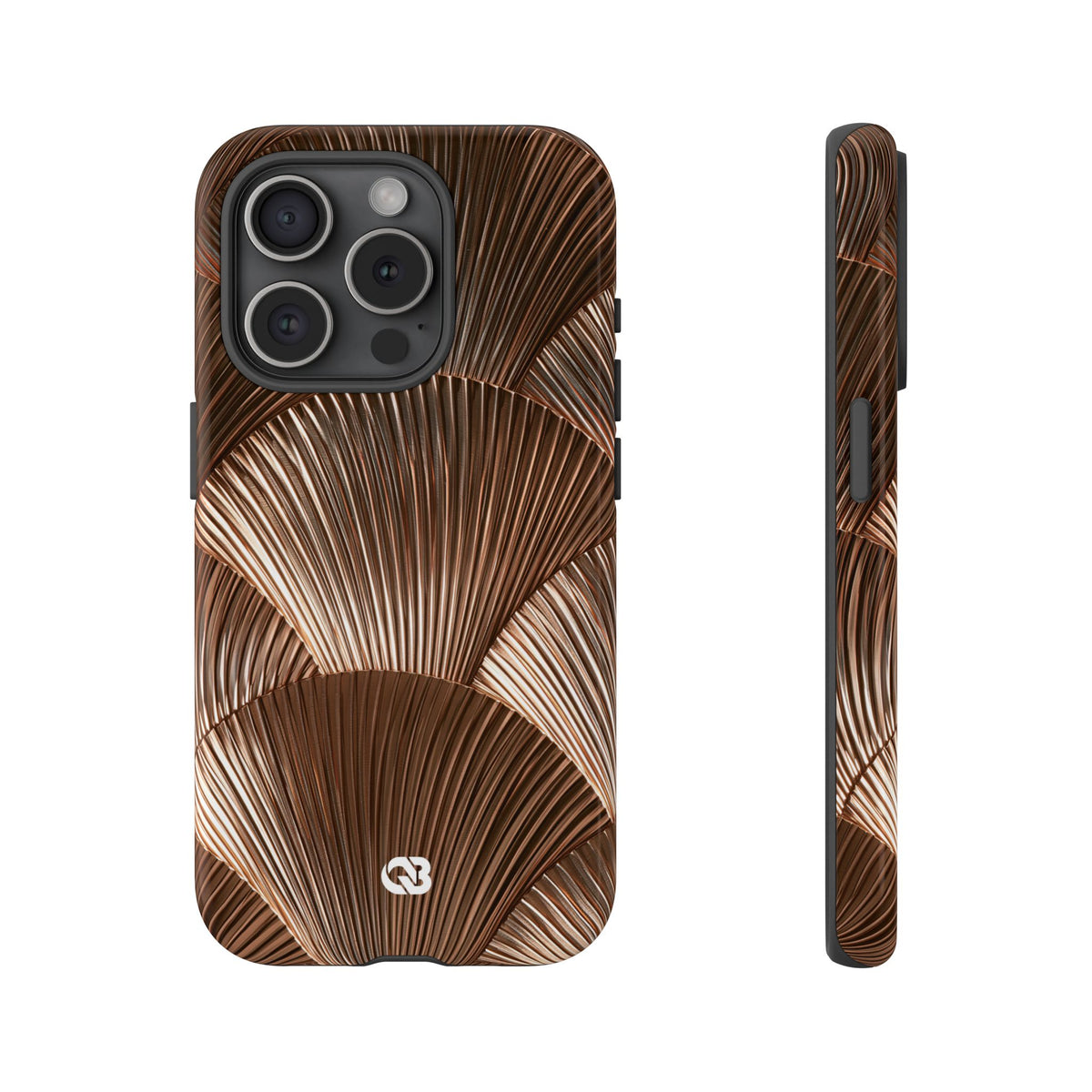 Rose Gilded Fan · Tough Phone Case for iPhone · Gold