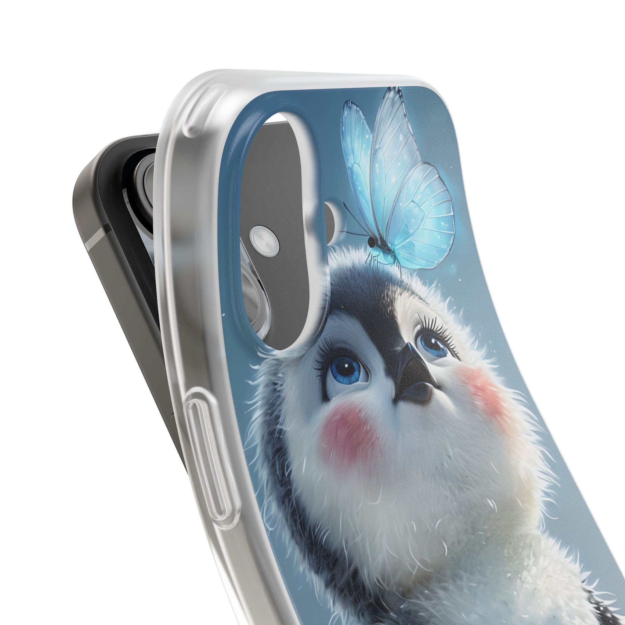 Frosty Penguin Glow · Soft Coque de téléphone pour iPhone