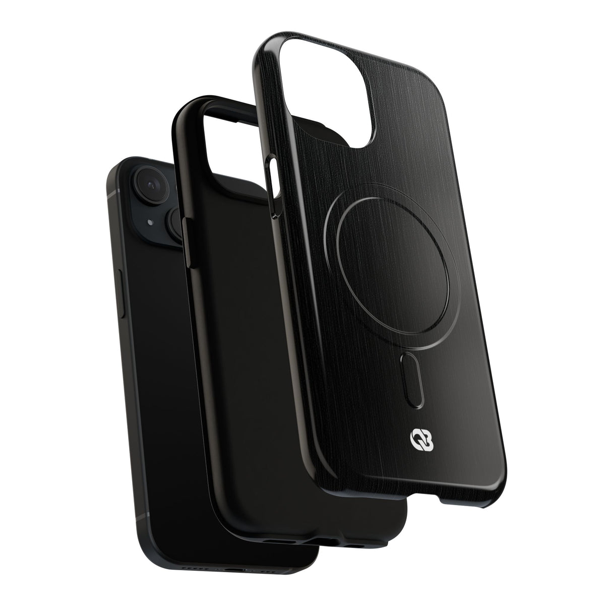 Black Tough 2.0 Magsafe Phone Case for iPhone - Brushed Obsidian Slate