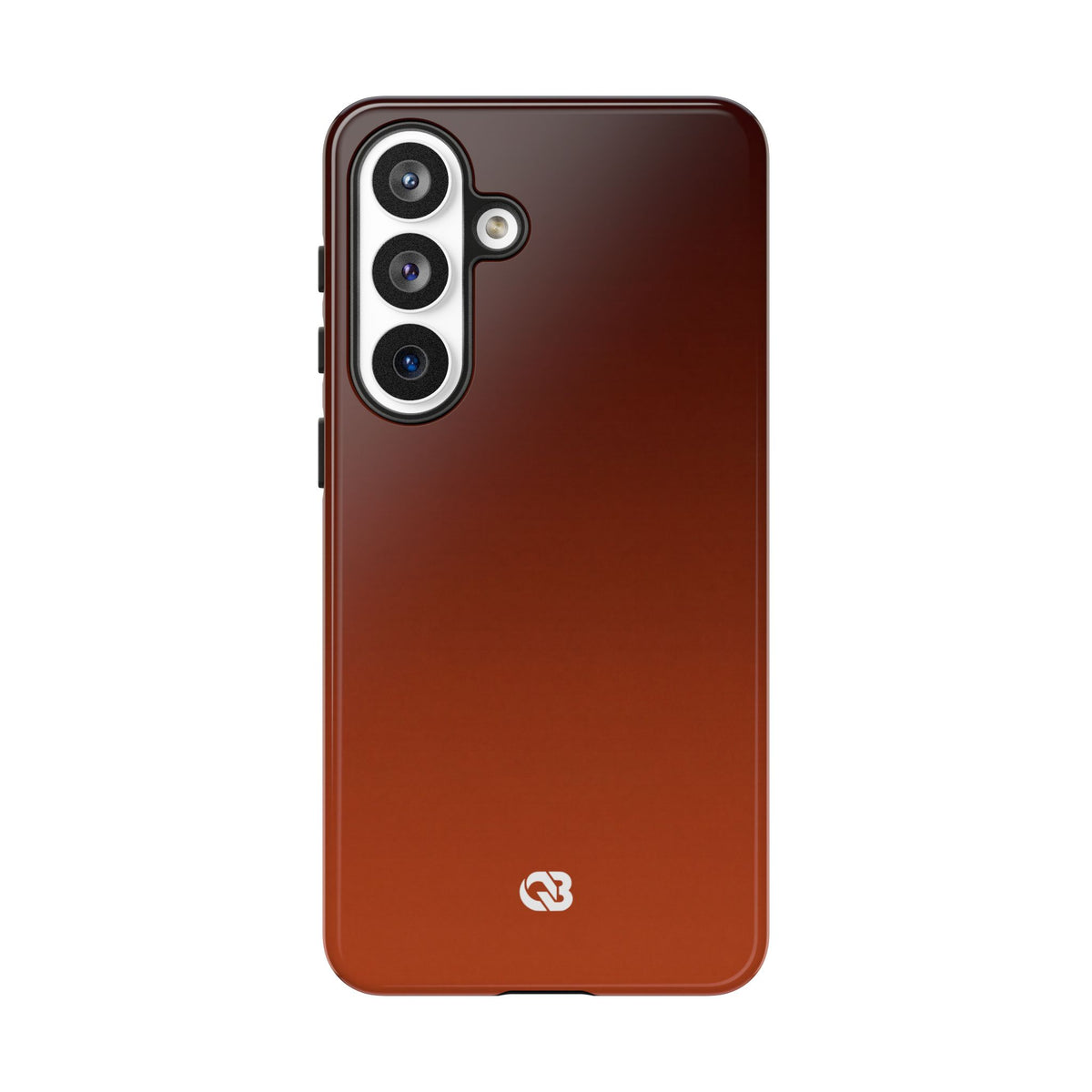Orange Tough Phone Case for Samsung - Obsidian Ember Fade