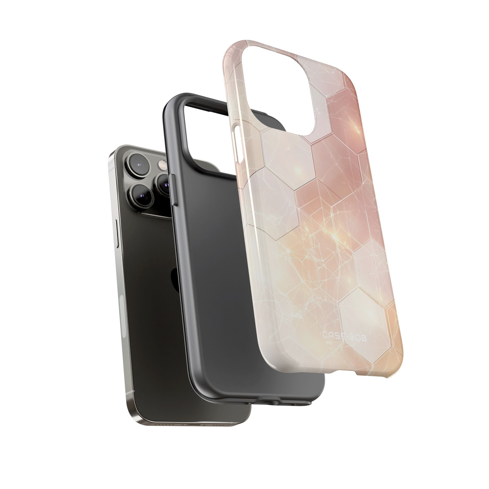 Honeycomb Glow iPhone 14 Pro Max Case - Tough