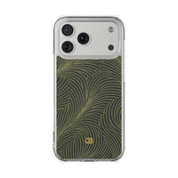 Green Impact MagSafe Phone Case for iPhone - Dark Olive Plume