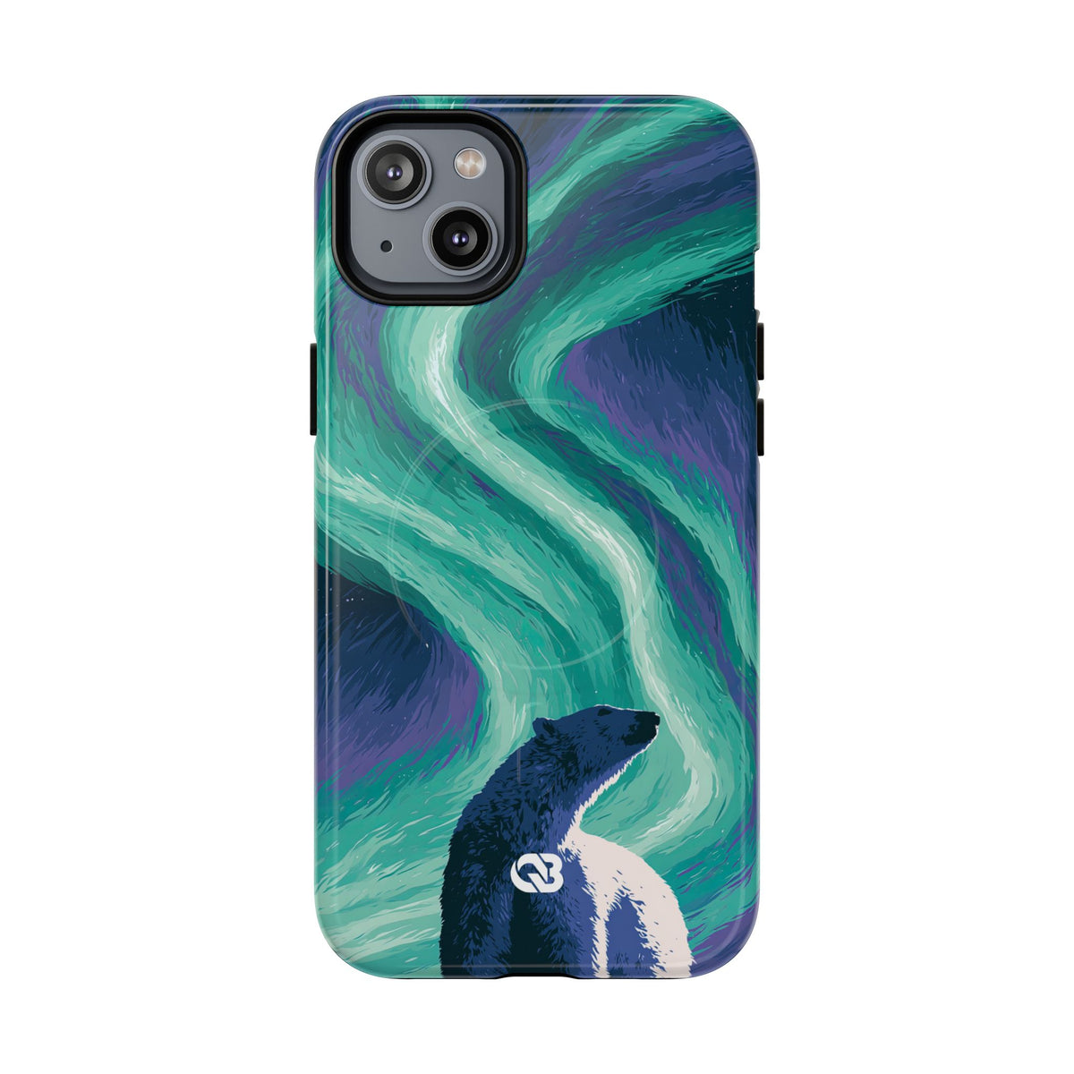 Arctic Aurora Bear · Tough 2.0 Magnetic Phone Case for iPhone · Teal