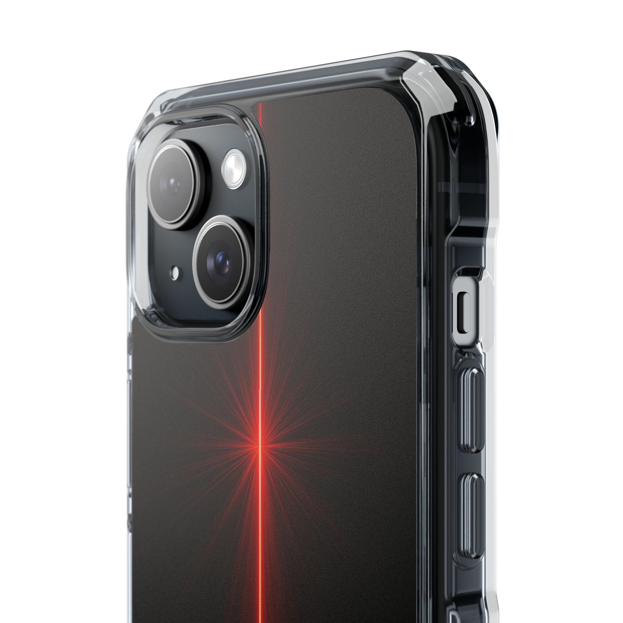 Red Impact MagSafe Phone Case for iPhone - Crimson Flare Vector