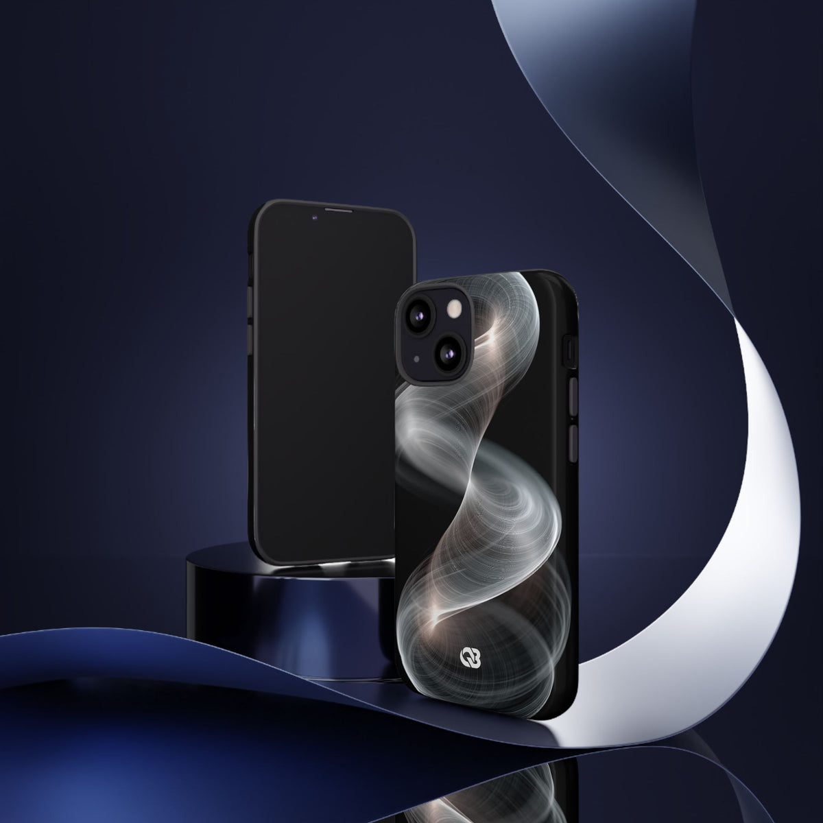 Luminous Vortex · Tough Phone Case for iPhone · Black