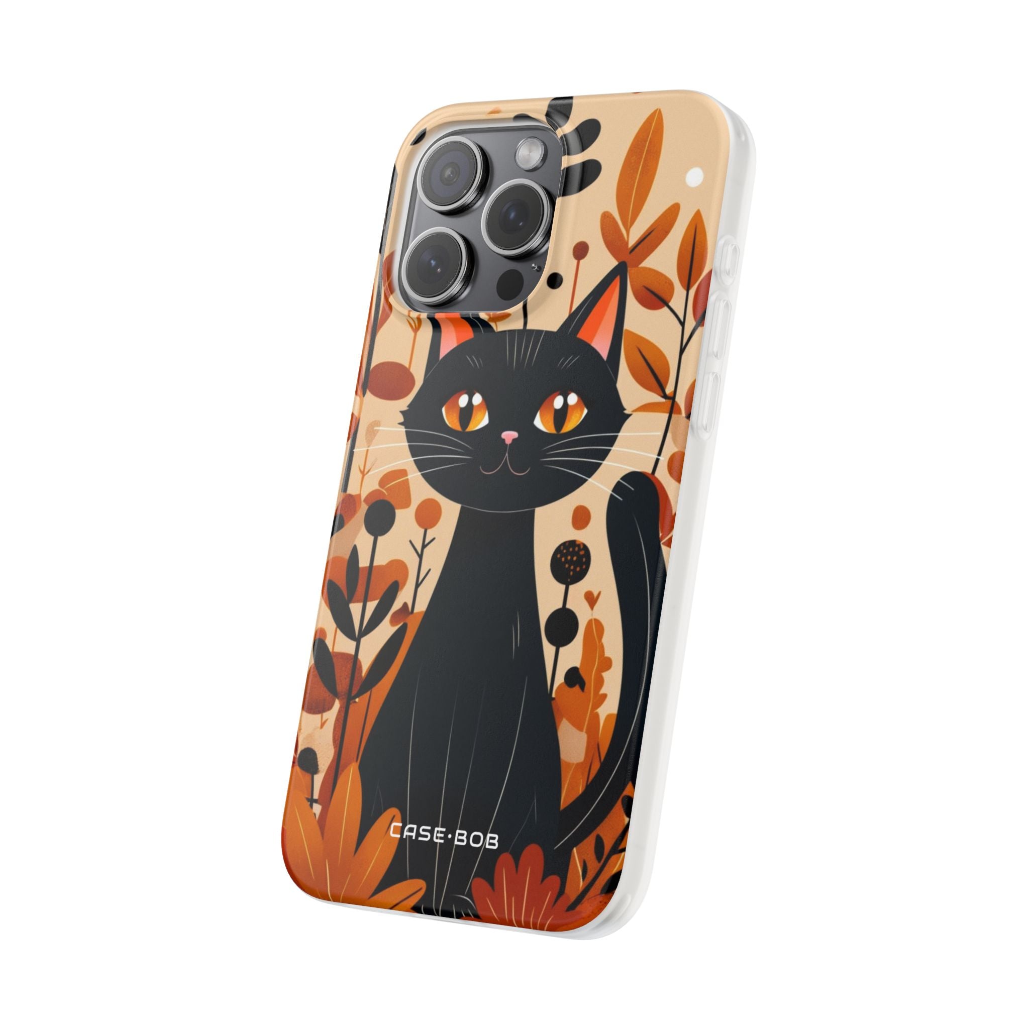 Schwarze Katze Glow iPhone 15 Pro Max Case - Soft