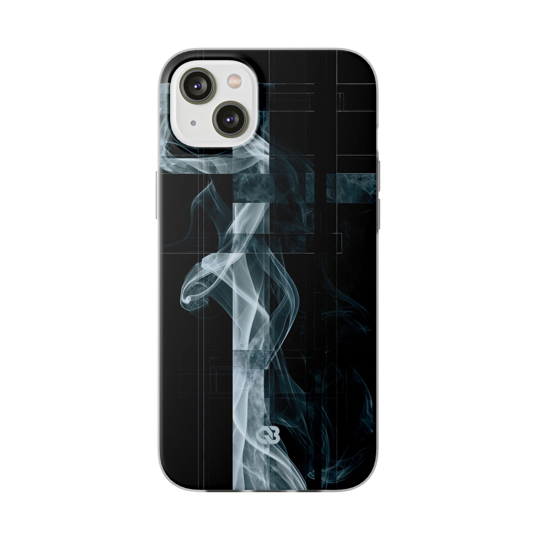 Black Lite Phone Case for iPhone - Arctic Vapor Grid