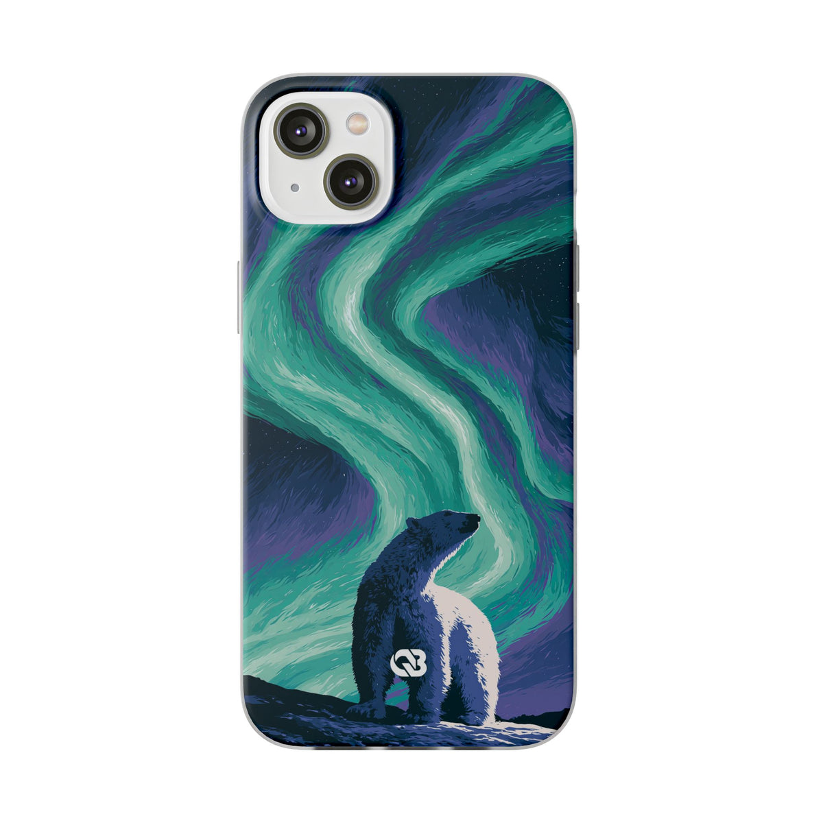Arctic Aurora Bear · Lite Phone Case for iPhone · Teal