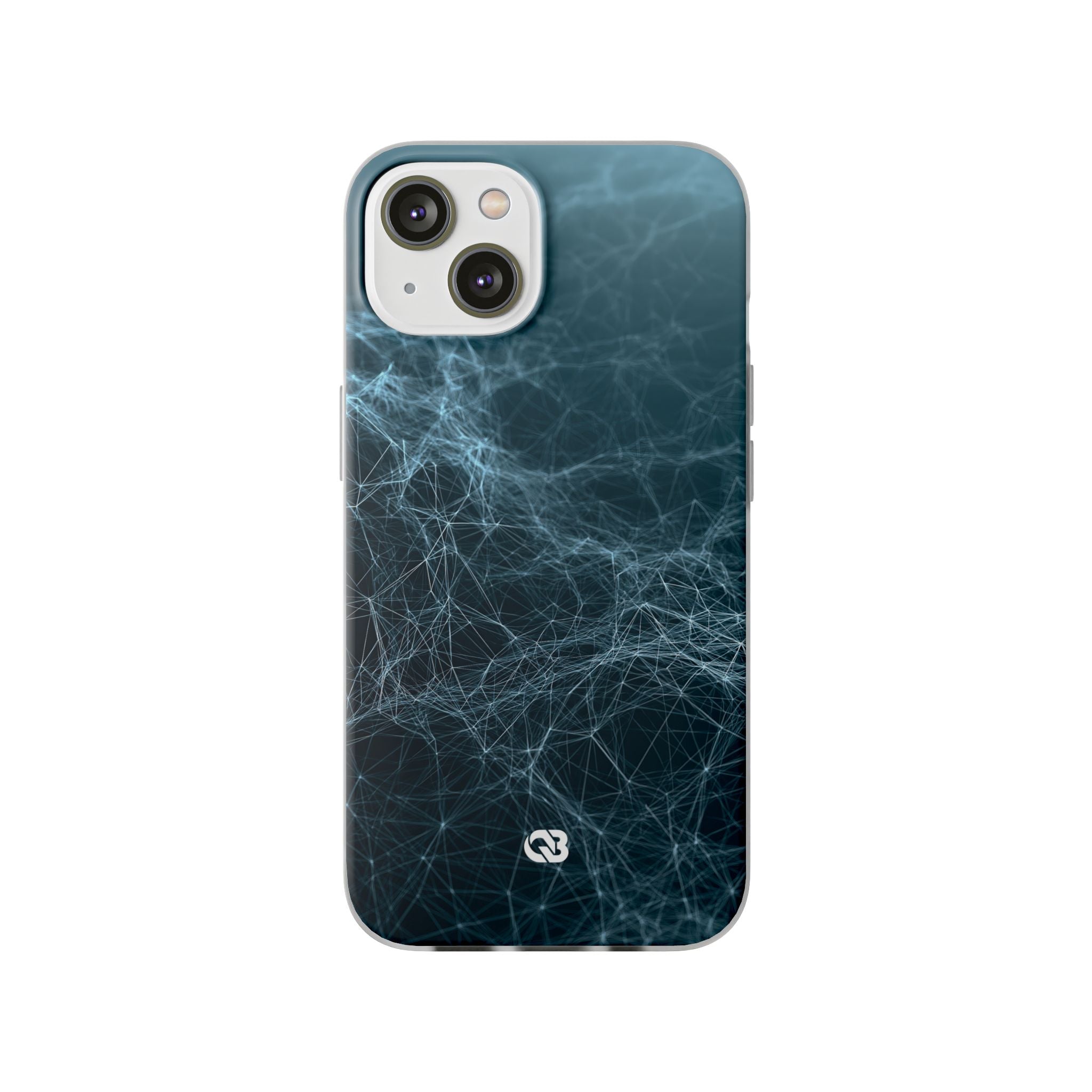 Teal Lite Phone Case for iPhone - Arctic Neural Mesh