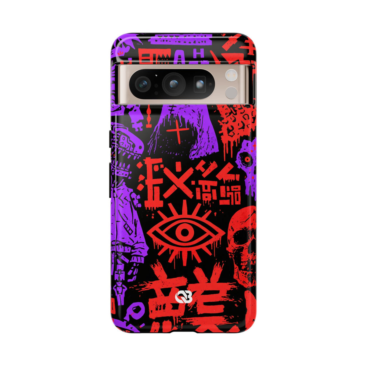 Underground Cyber Glyphs · Tough Phone Case for Pixel · Black