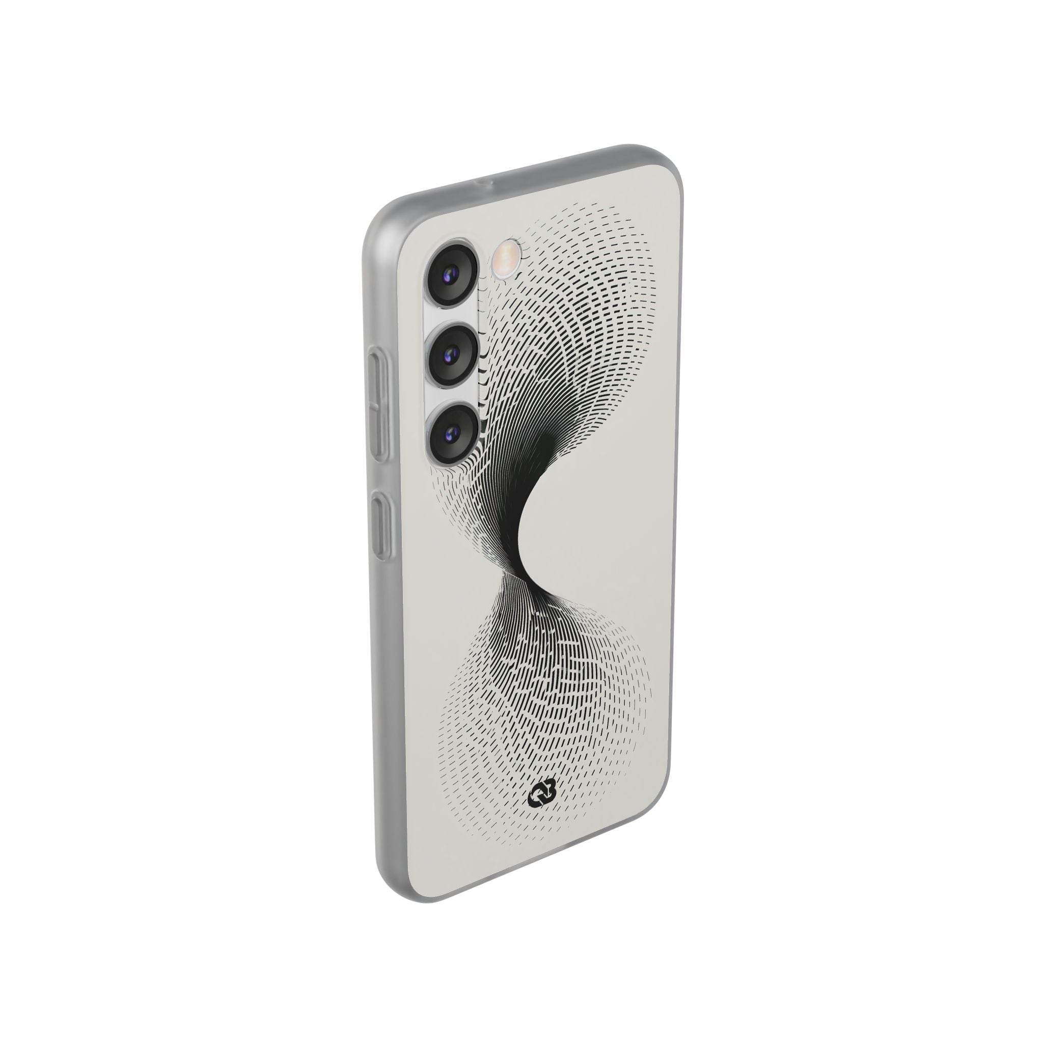 White Lite Phone Case for Samsung - Linear Torsion Grid