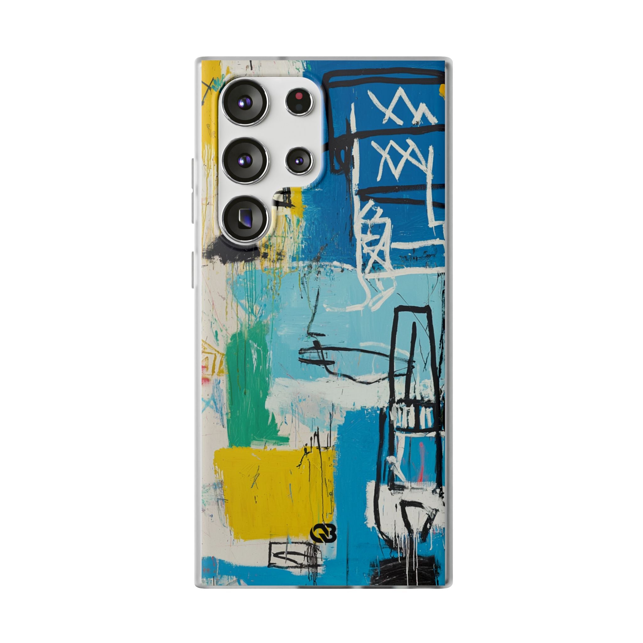Azure Urban Scribble · Soft Phone Case for Samsung