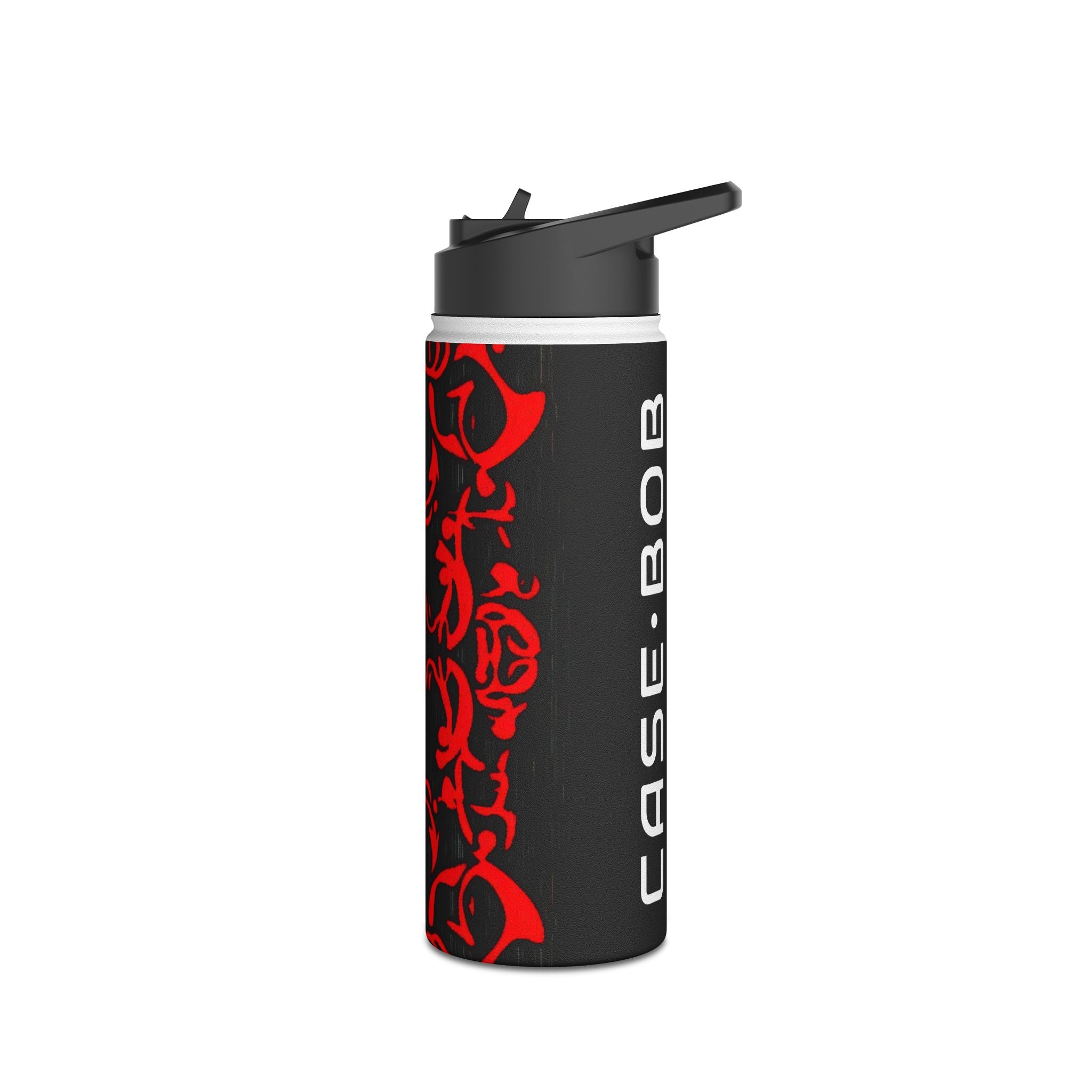 Crimson Swirl - Stainless Steel Water Bottle