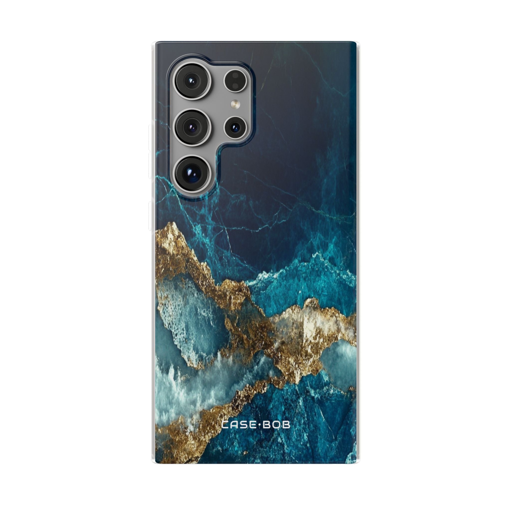 Taggigt guld split Samsung S24 Ultra skal - mjukt