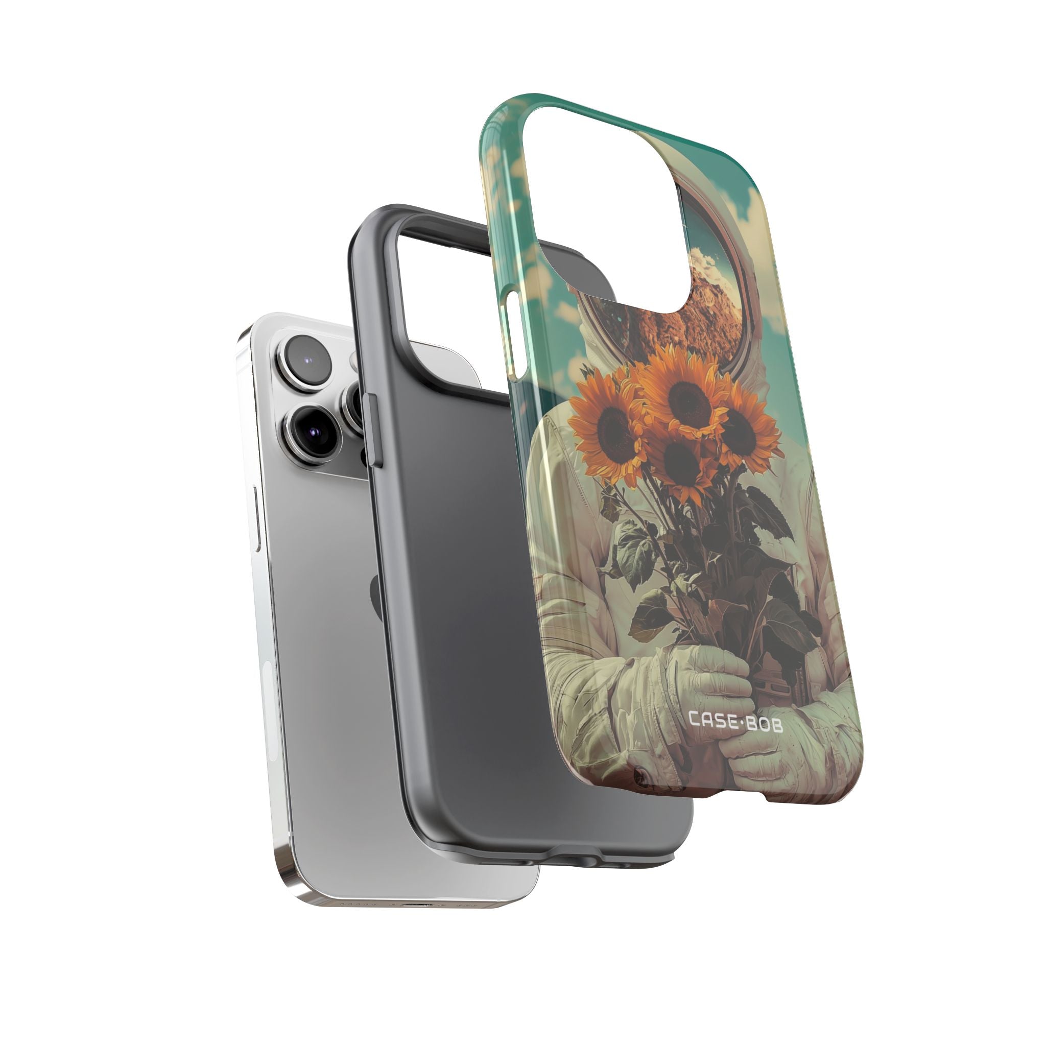 Sunflower Astronaut iPhone 14 Pro Case - Tough