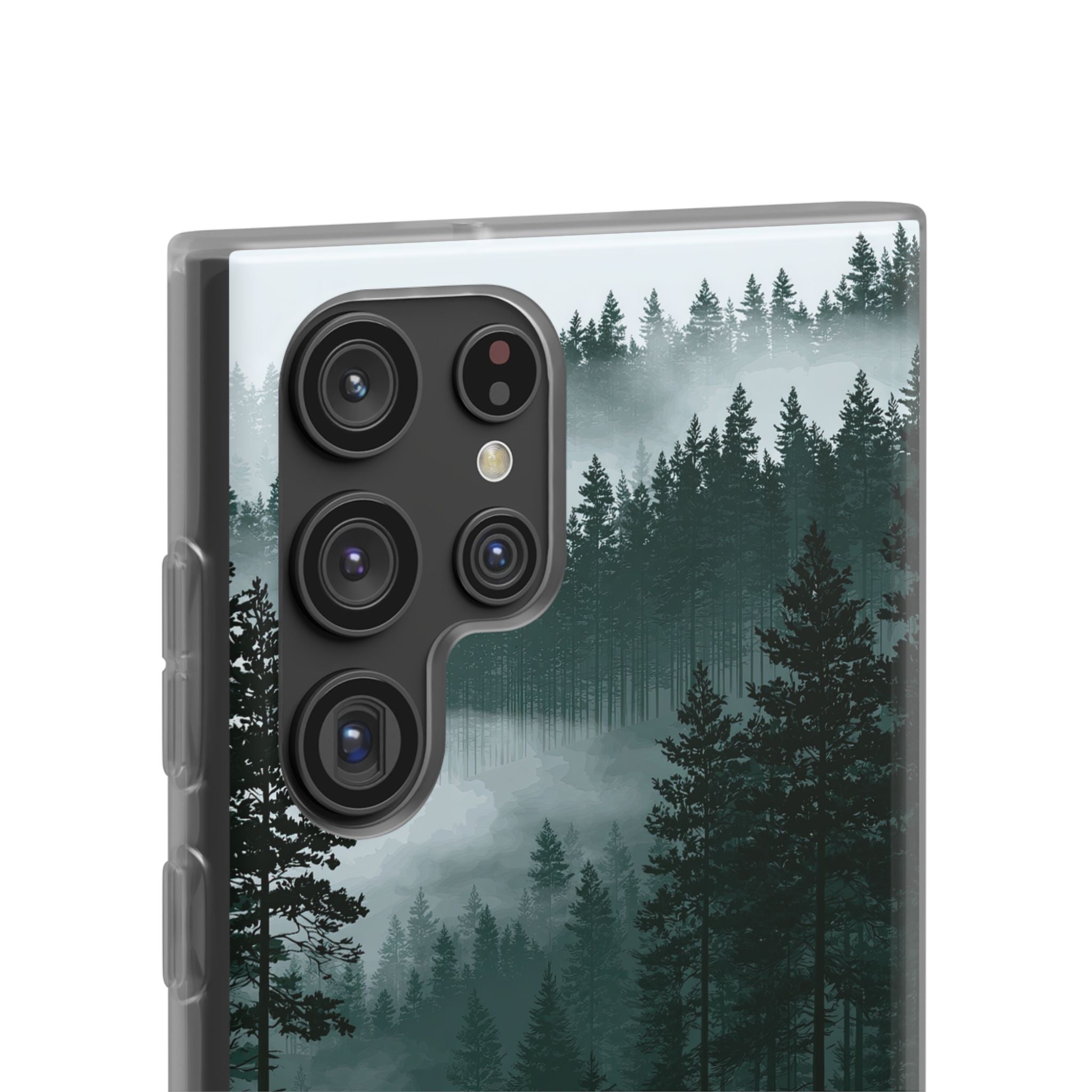 Green Lite Phone Case for Samsung - Misty Evergreen Mirror