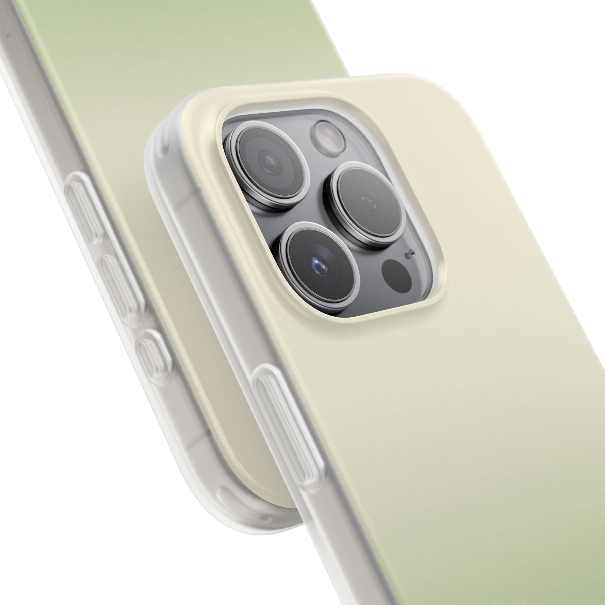 Green Lite Phone Case for iPhone - Bone Sage Fade