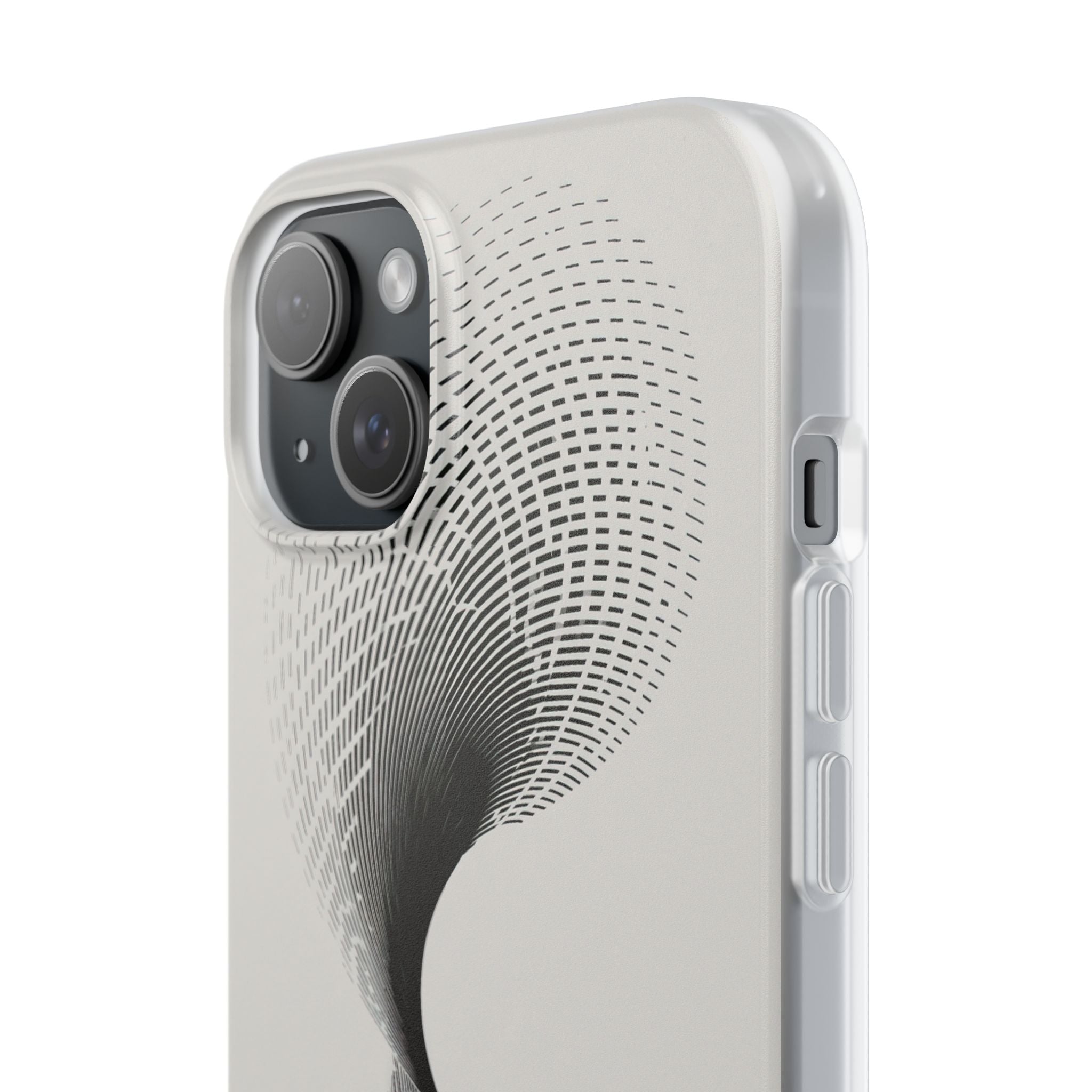 White Lite Phone Case for iPhone - Linear Torsion Grid