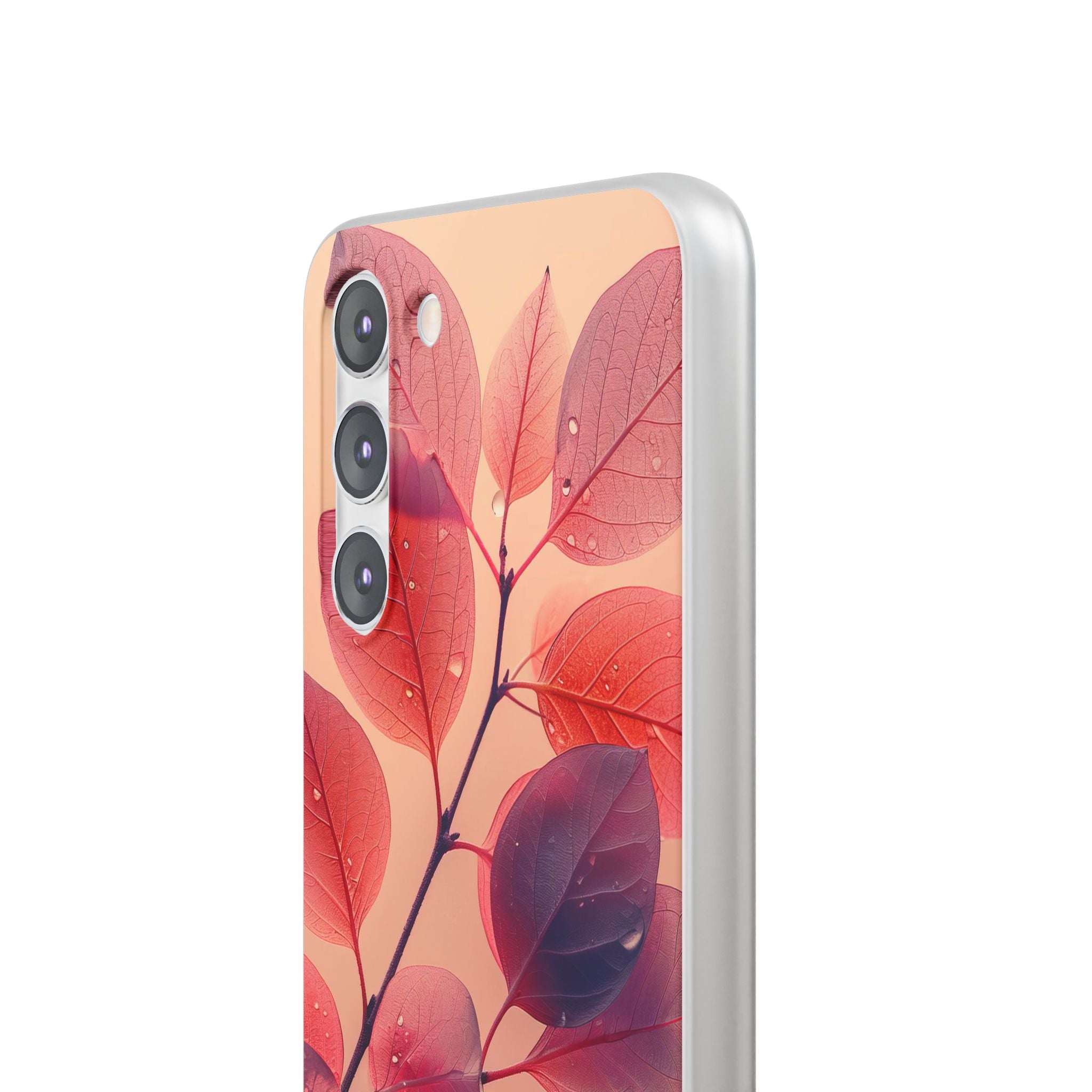 Dewy Magenta Foliage · Soft Phone Case for Samsung