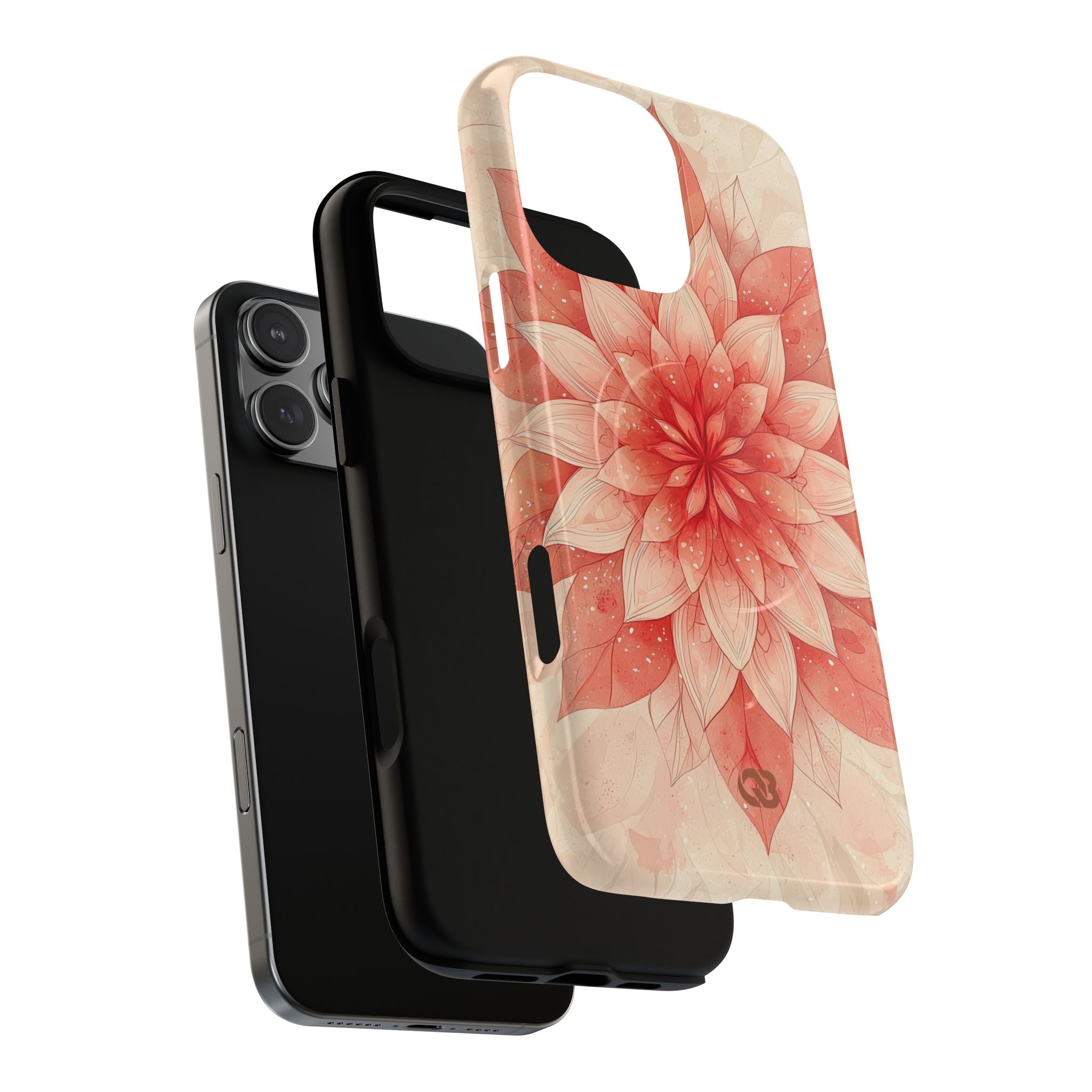 Coral Layered Bloom · Tough+ Handyhülle für iPhone · Magsafe