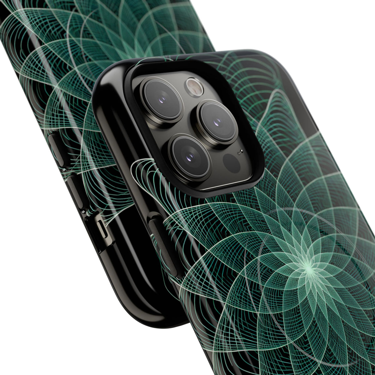 Verdant Harmonic Bloom · Tough 2.0 Magnetic Phone Case for iPhone · Black