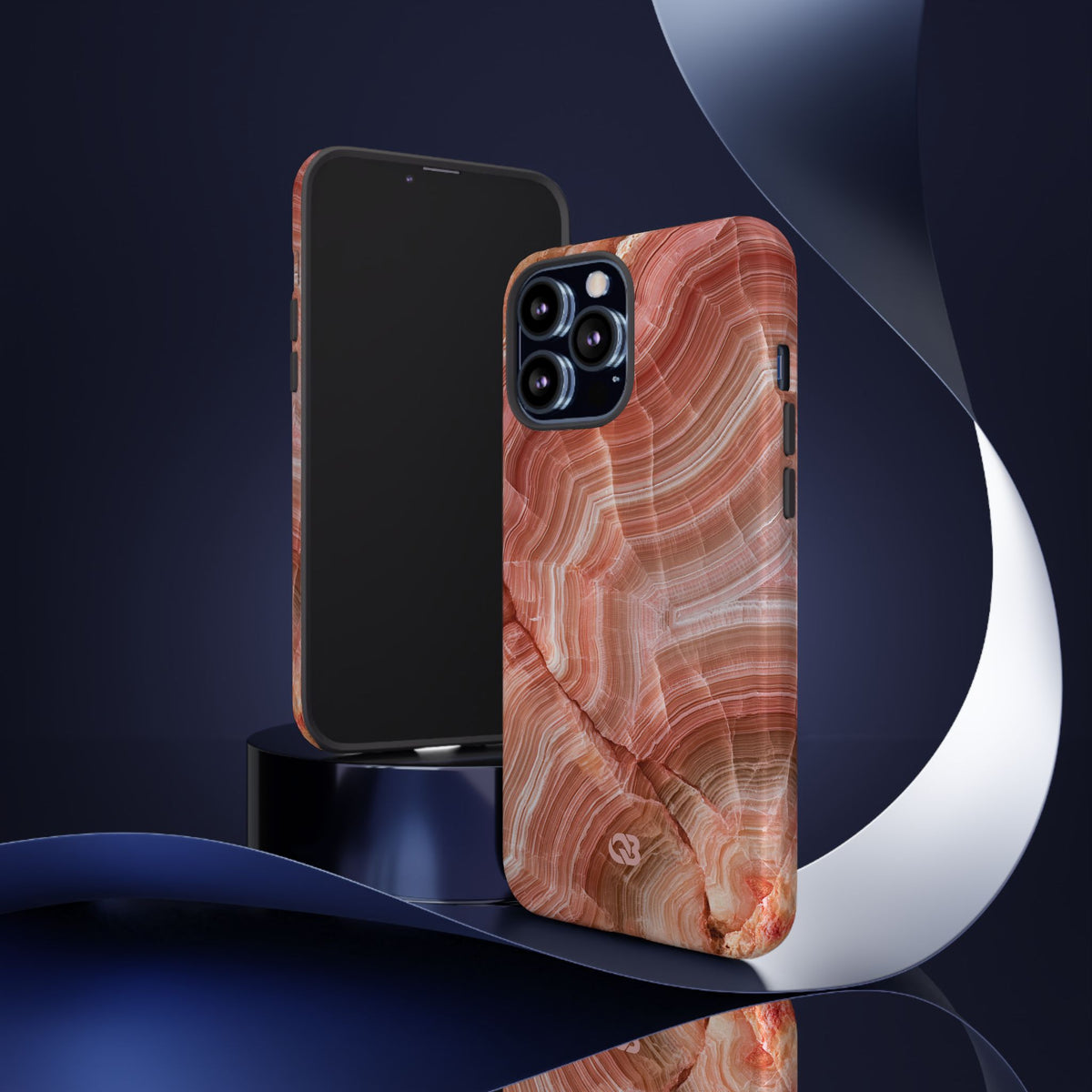 Blushing Rose Strata · Tough Phone Case for iPhone · Pink
