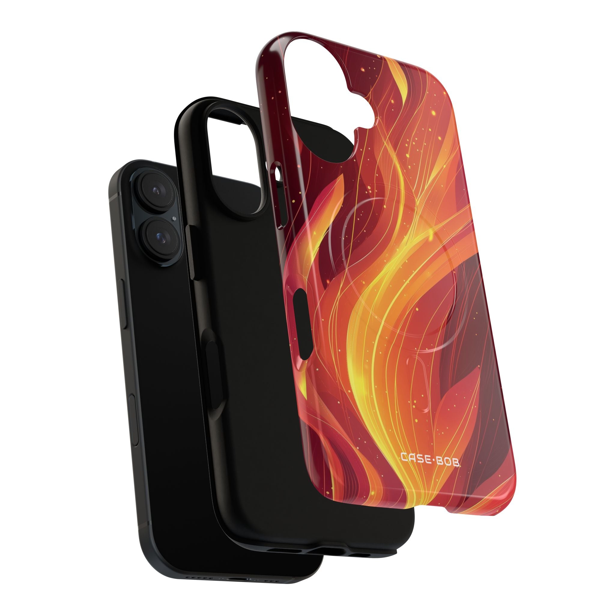 Flaming Flow iPhone 16 Case - Tough+ - CASE•BOB