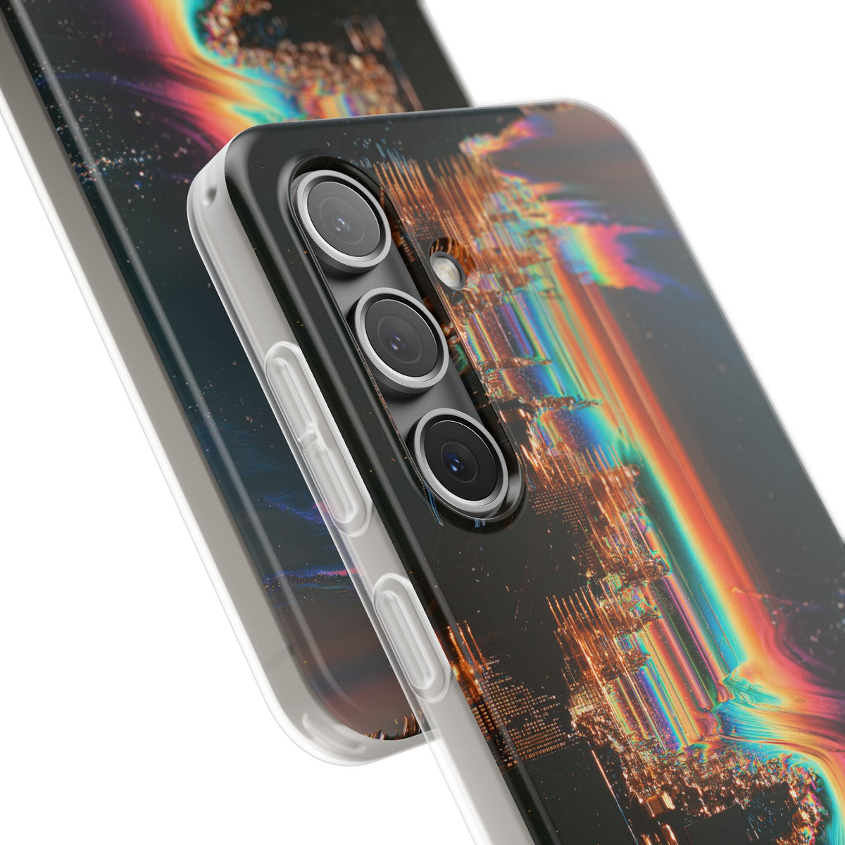 Prismatic Circuit · Lite Phone Case for Samsung · Black