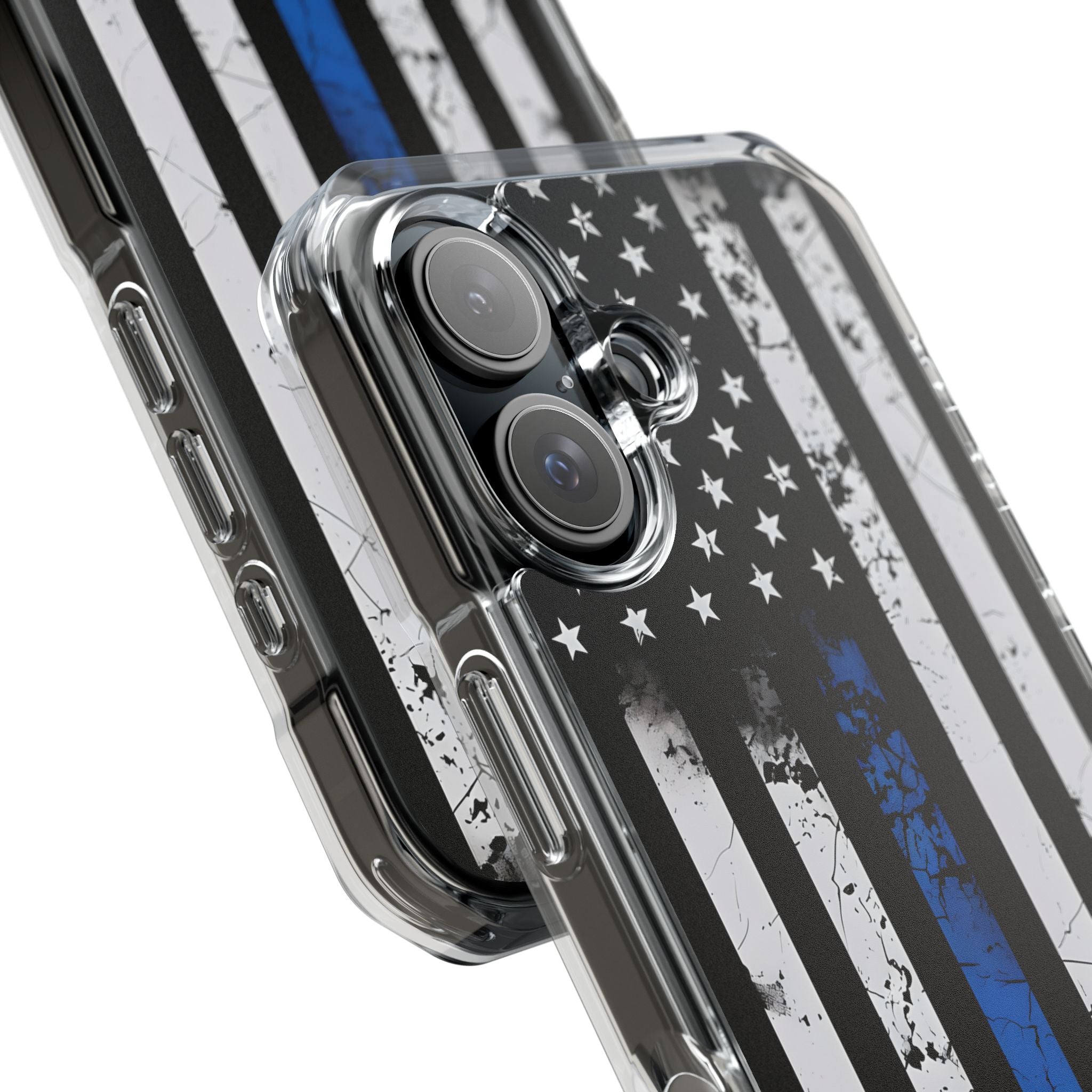 Gritty Cobalt Flag · Impact Phone Case for iPhone · Magsafe