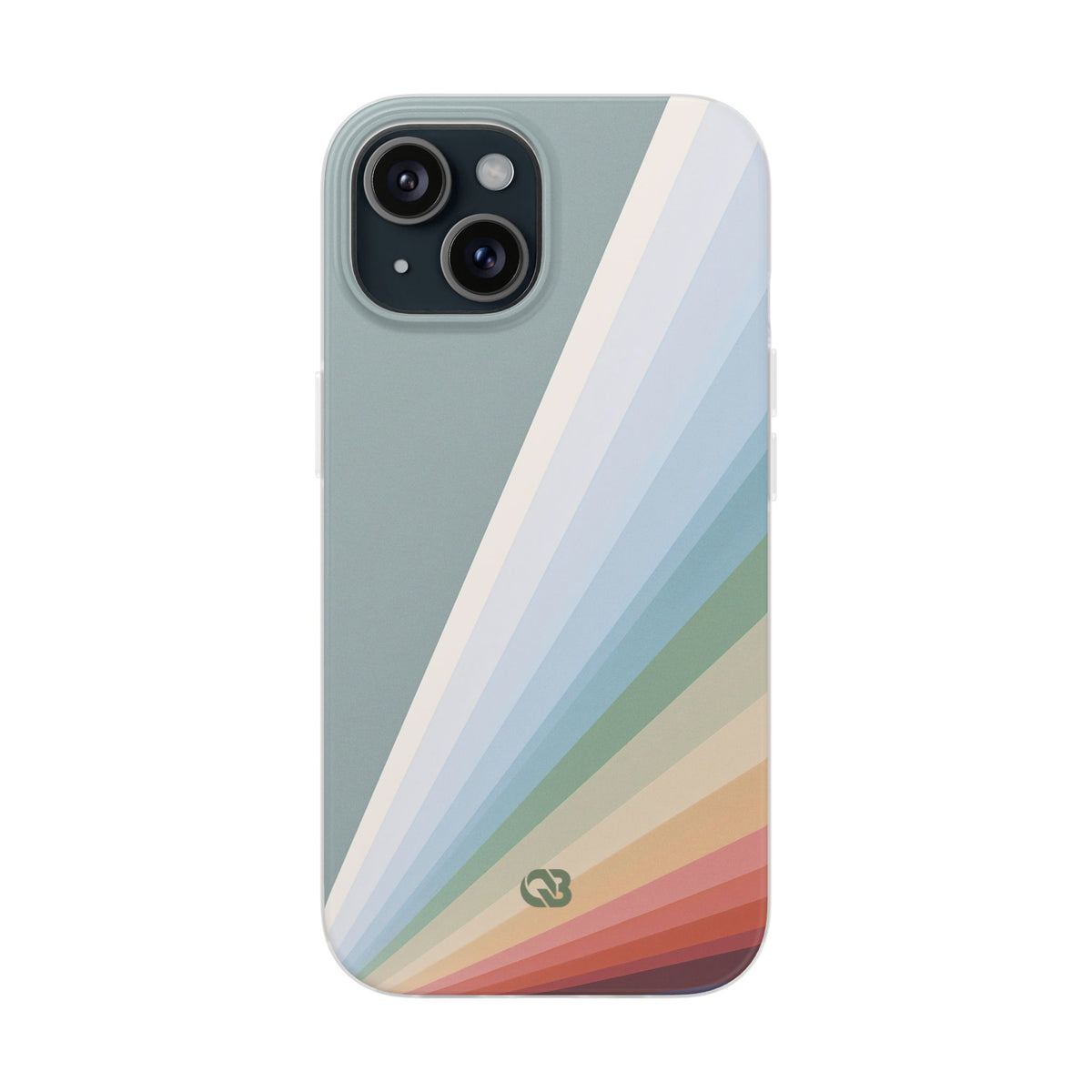 Green Lite Phone Case for iPhone - Sage Prism Beam