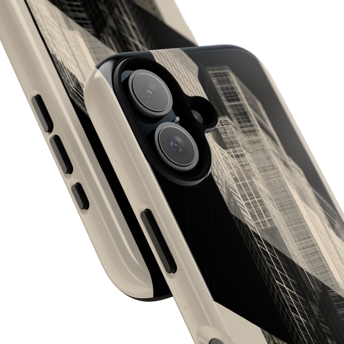 Structural Grid Elevation · Tough Phone Case for iPhone · Black