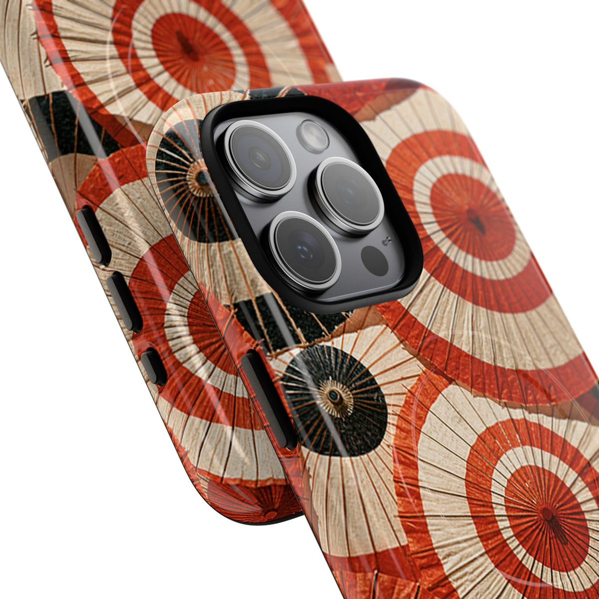 Vermilion Wagasa Motif · Tough 2.0 Magnetic Phone Case for iPhone · Red