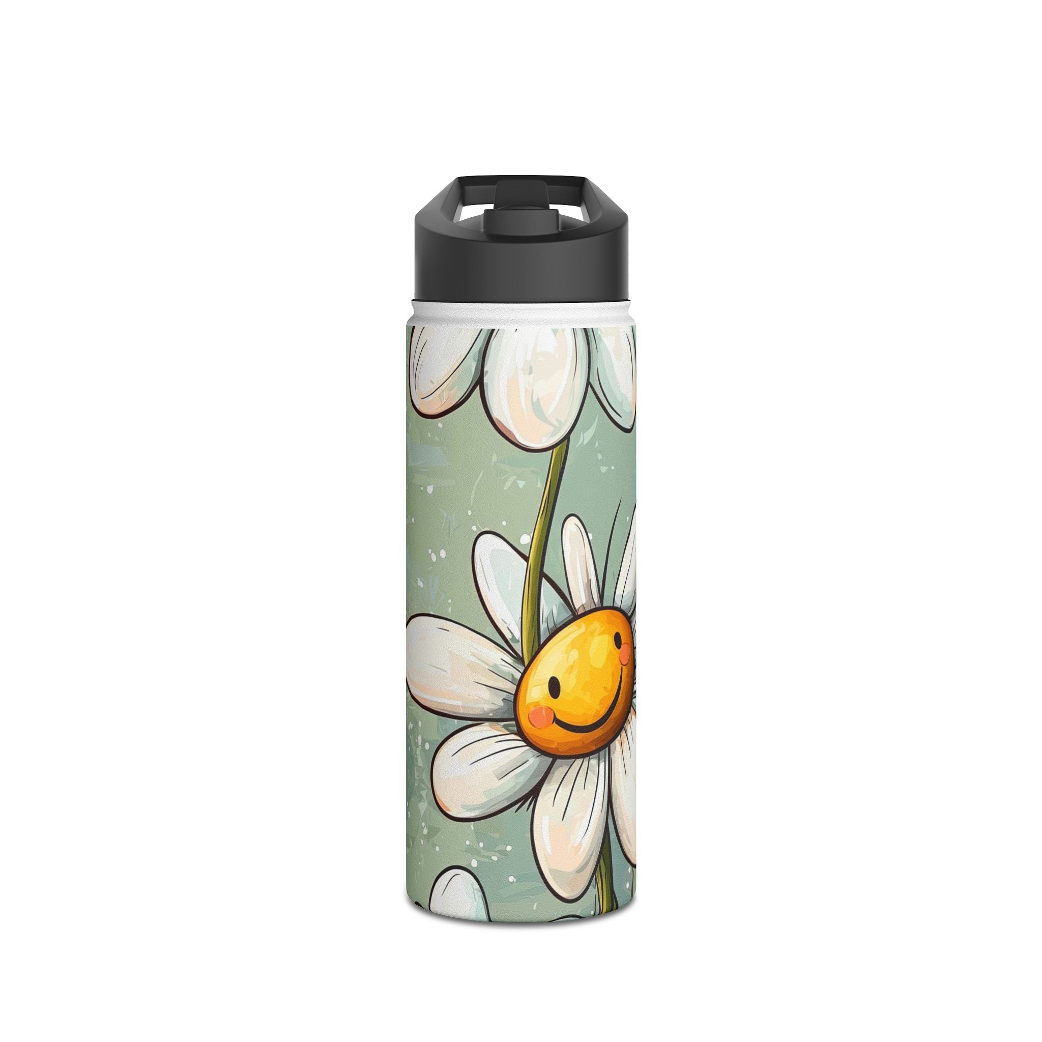 Smiling Daisies Burst - Stainless Steel Water Bottle