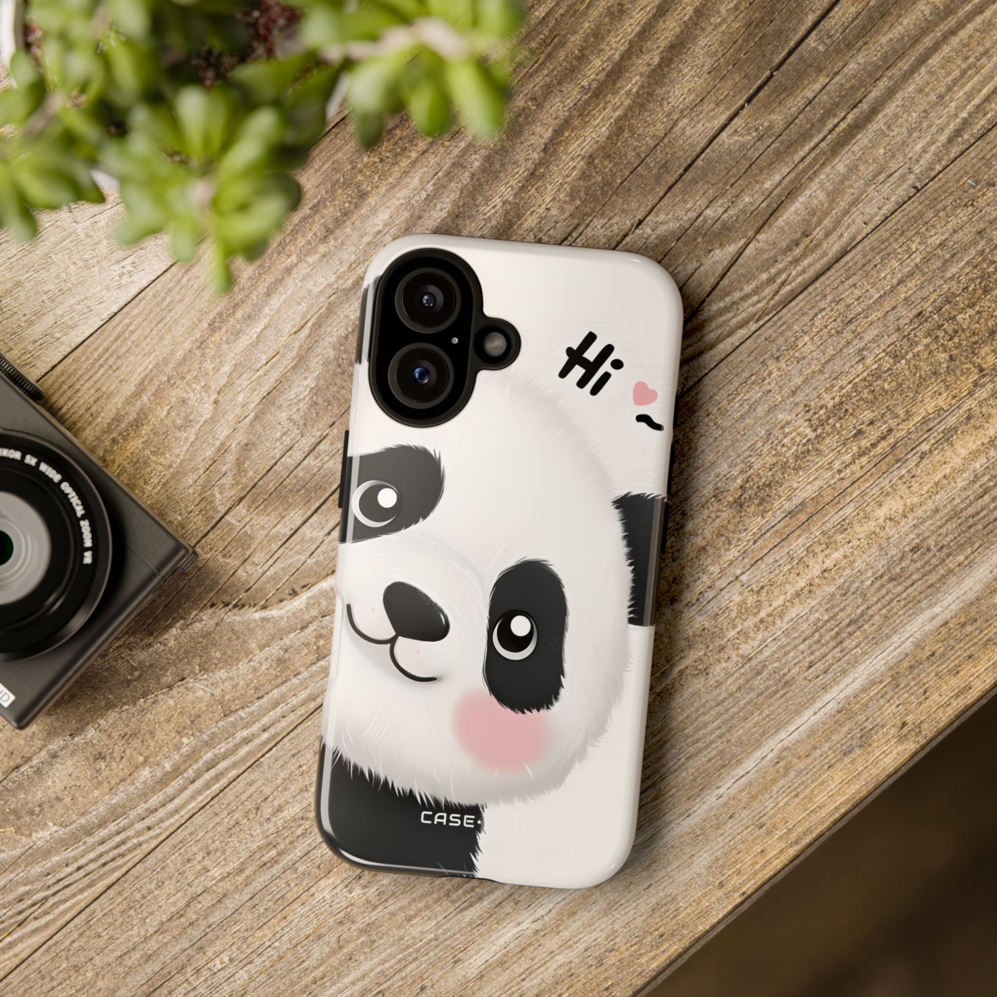Panda Glow iPhone 16 Case - Tough