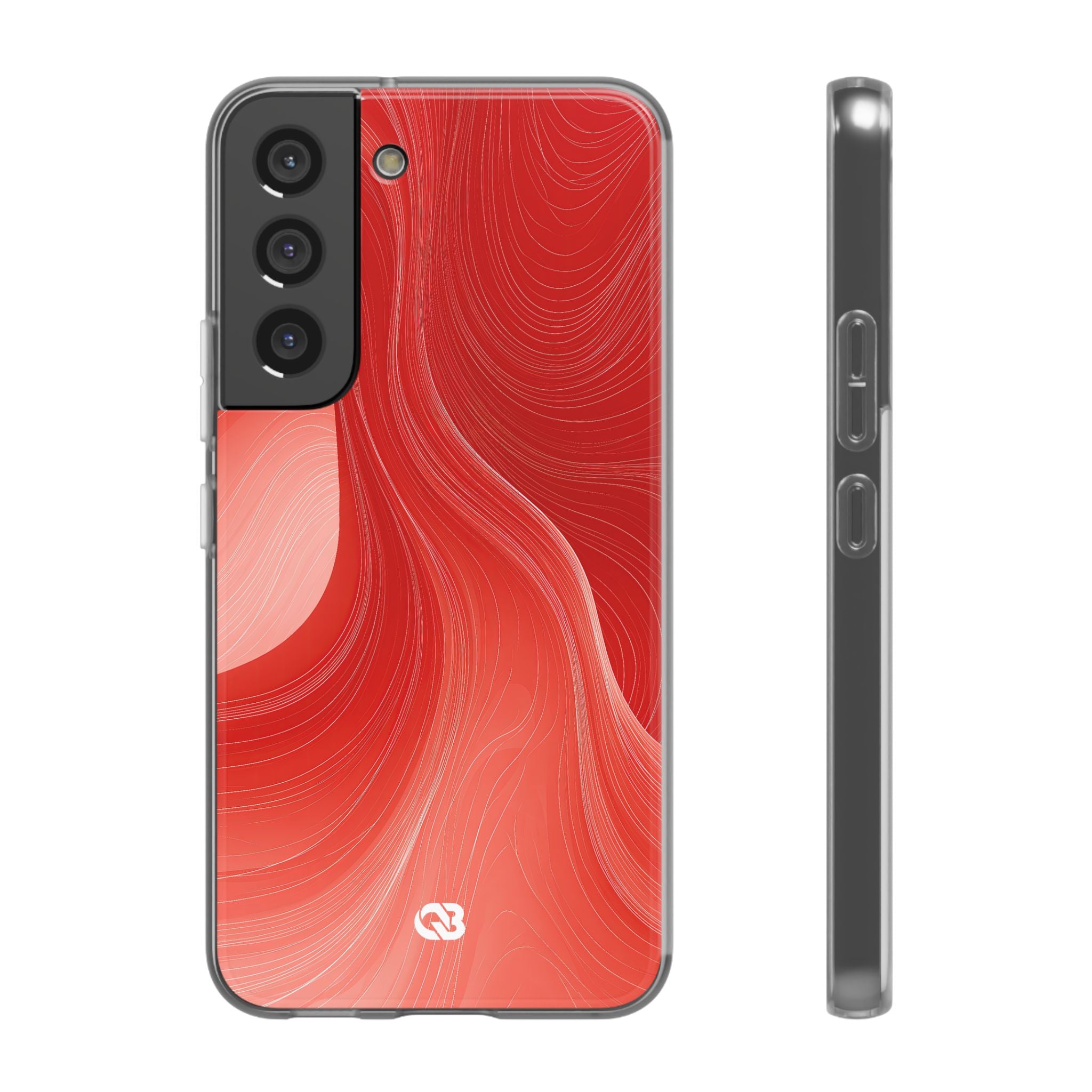 Red Lite Phone Case for Samsung - Crimson Silk Strands