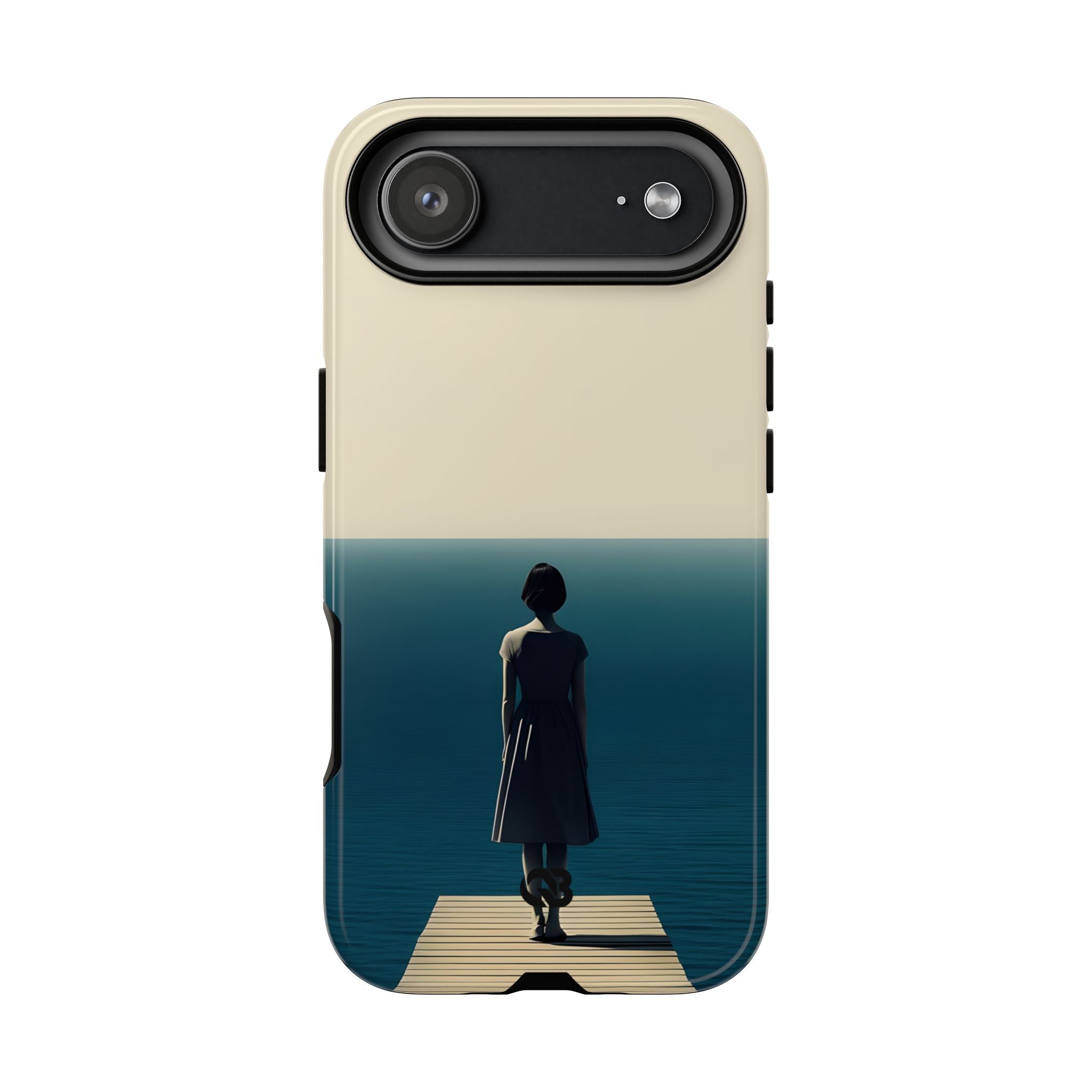 Solitary Blue Horizon · Tough Phone Case for iPhone