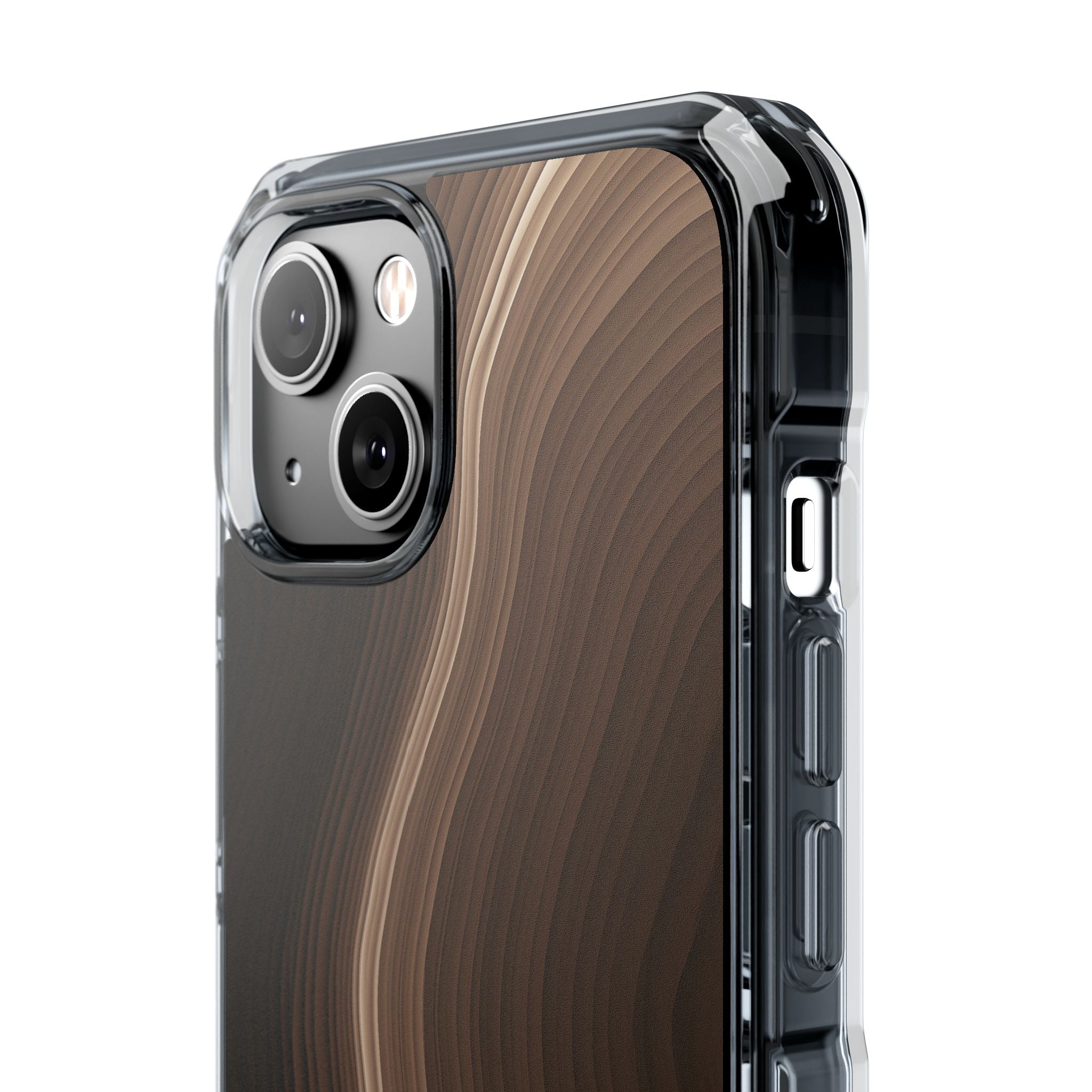 Brown Impact MagSafe Phone Case for iPhone - Bronzed Canyon Relief