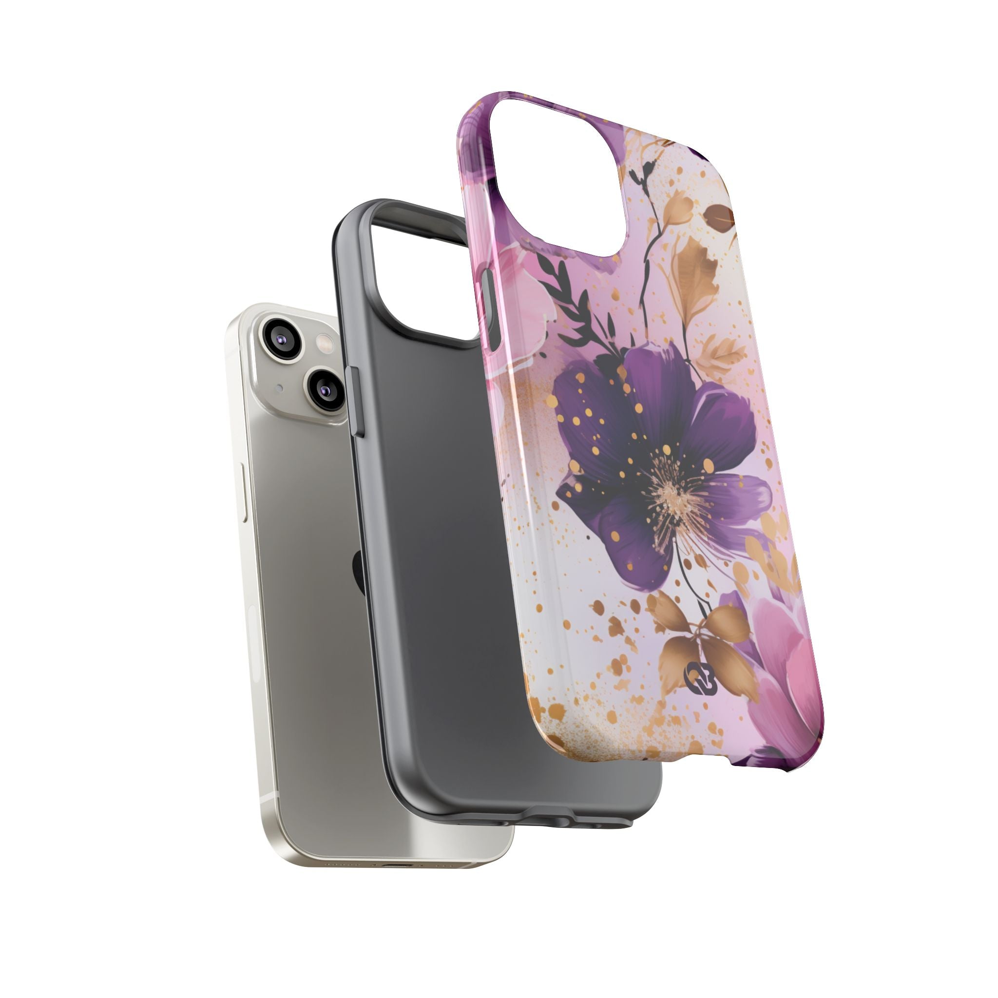 Gilded Violet Bloom · Tough Phone Case for iPhone