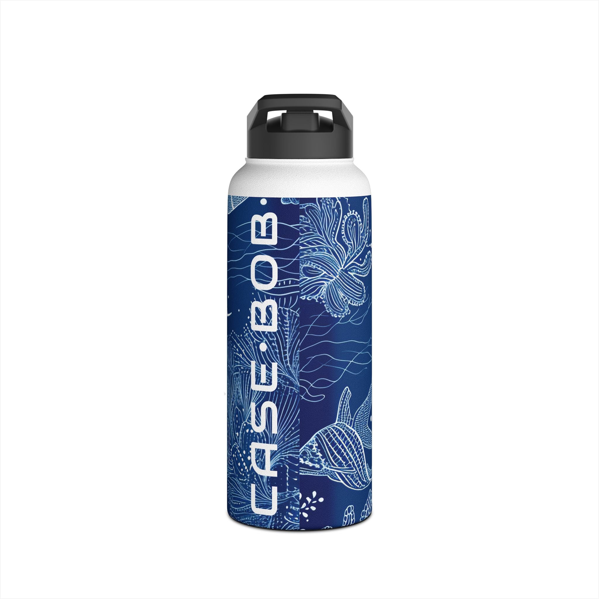 Blue Scale Reef - Stainless Steel Water Bottle