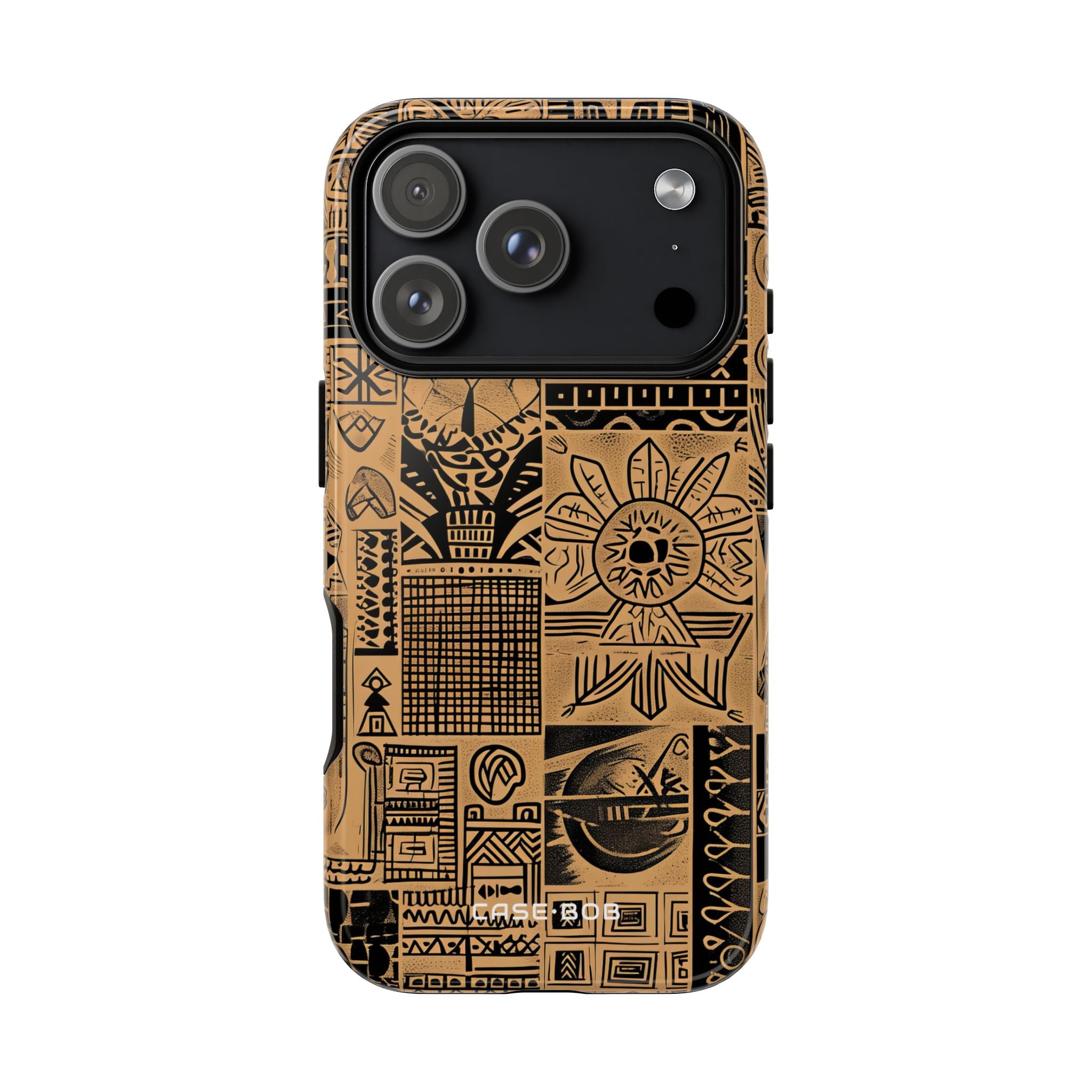 Tribal Faces iPhone 17 Pro Case - Tough - CASE•BOB