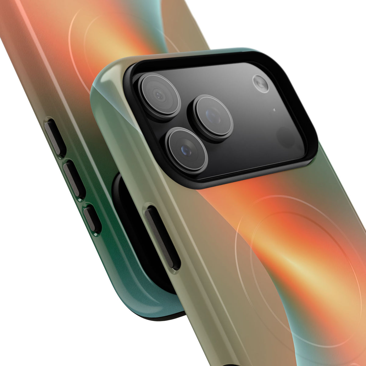 Radiant Contour · Tough 2.0 Magnetic Phone Case for iPhone · Orange
