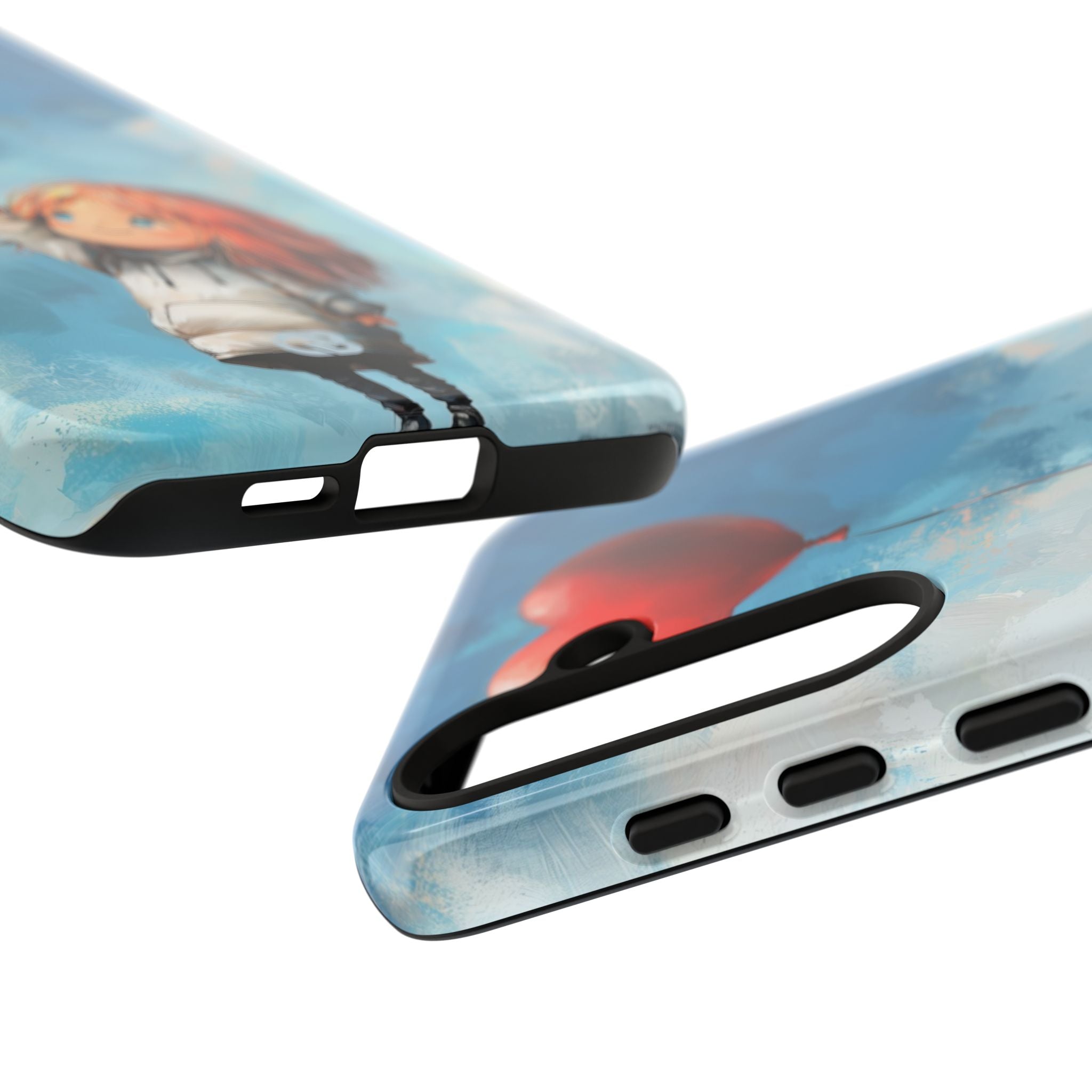 Crimson Heart Sky · Tough Phone Case for Samsung