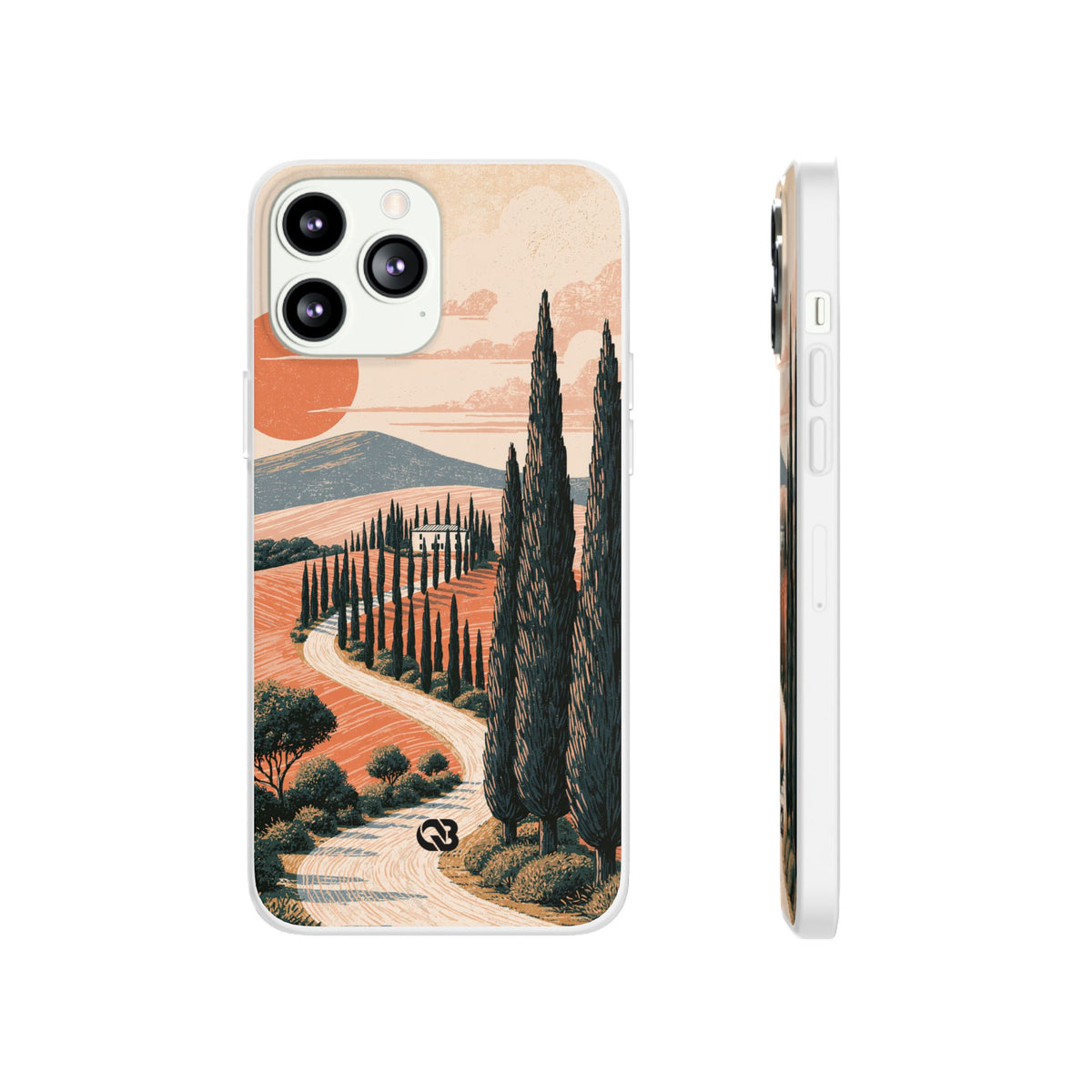 Tuscan Cypress Horizon · Lite Phone Case for iPhone · Orange