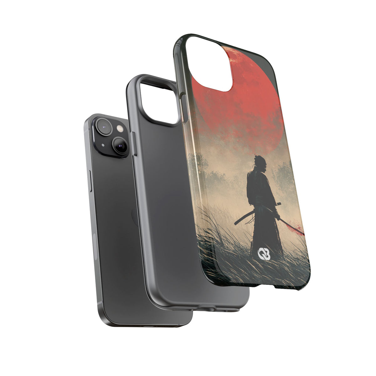 Crimson Moon Ronin · Tough Phone Case for iPhone · Red