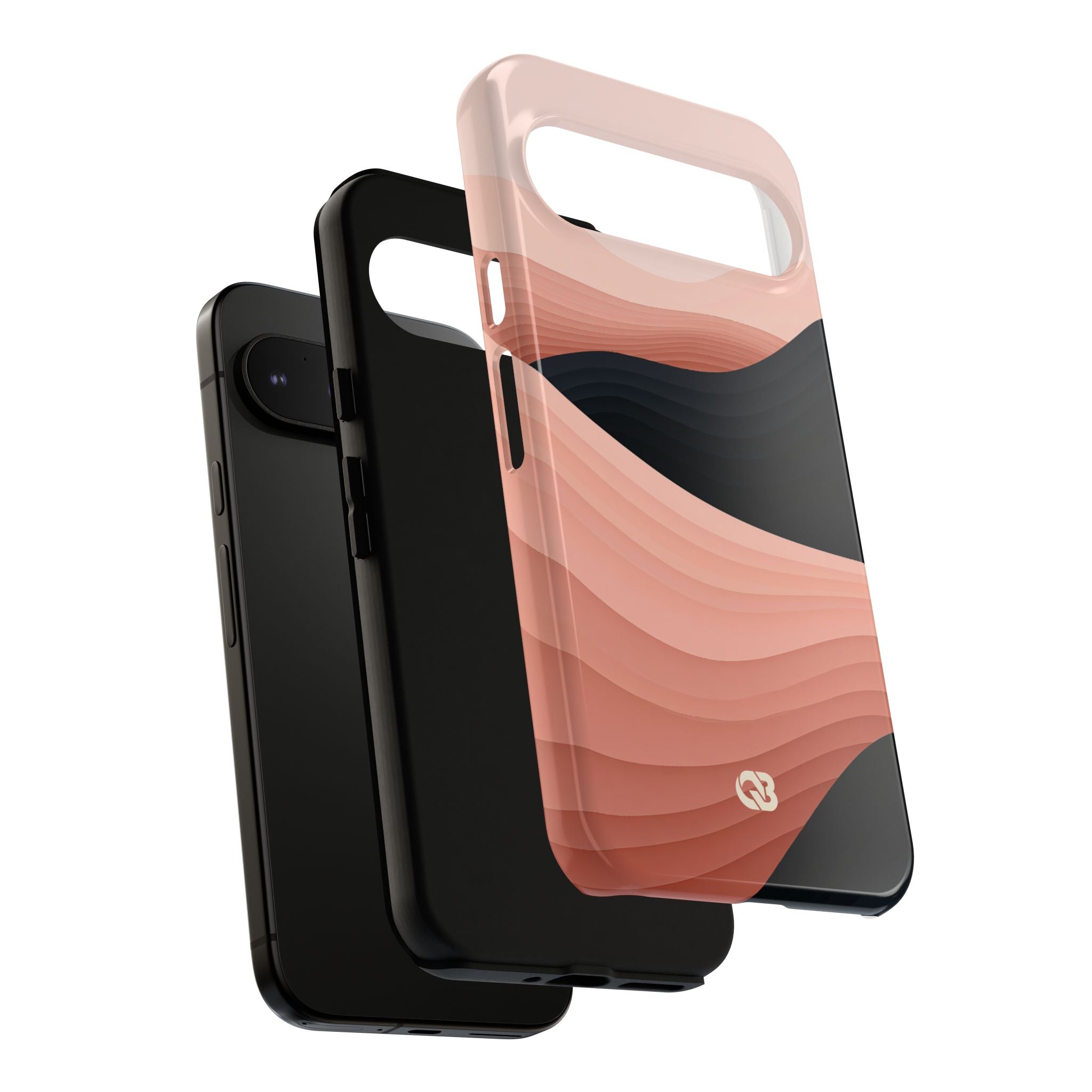Pink Tough Phone Case for Google Pixel - Dune Shadow Layers