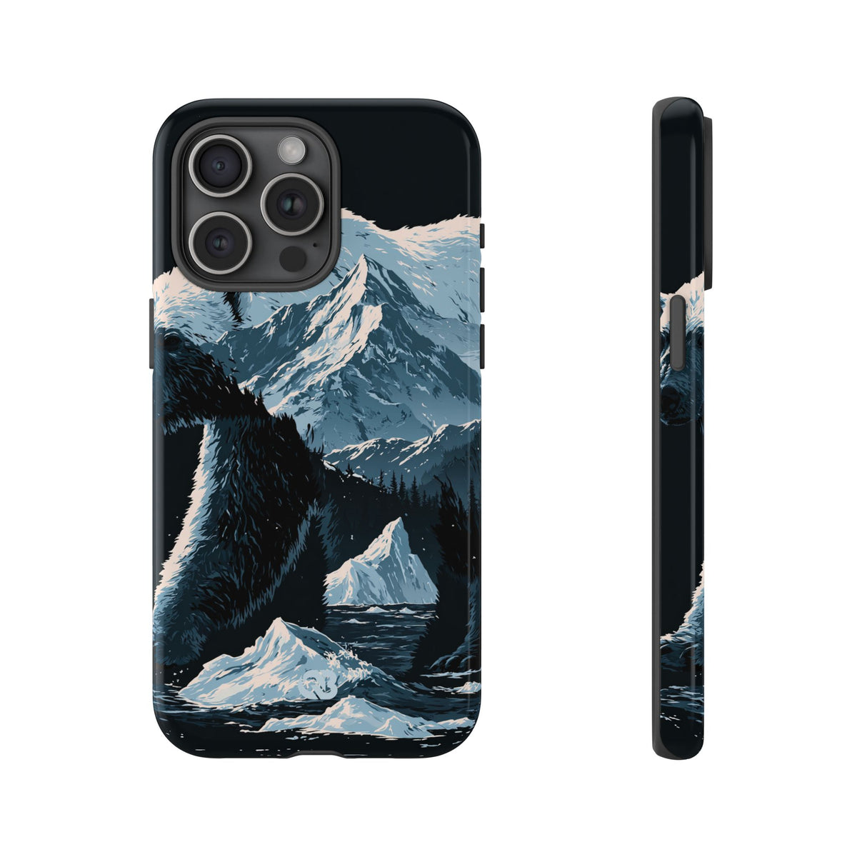 Nordic Arctic Bear · Tough Phone Case for iPhone · Black