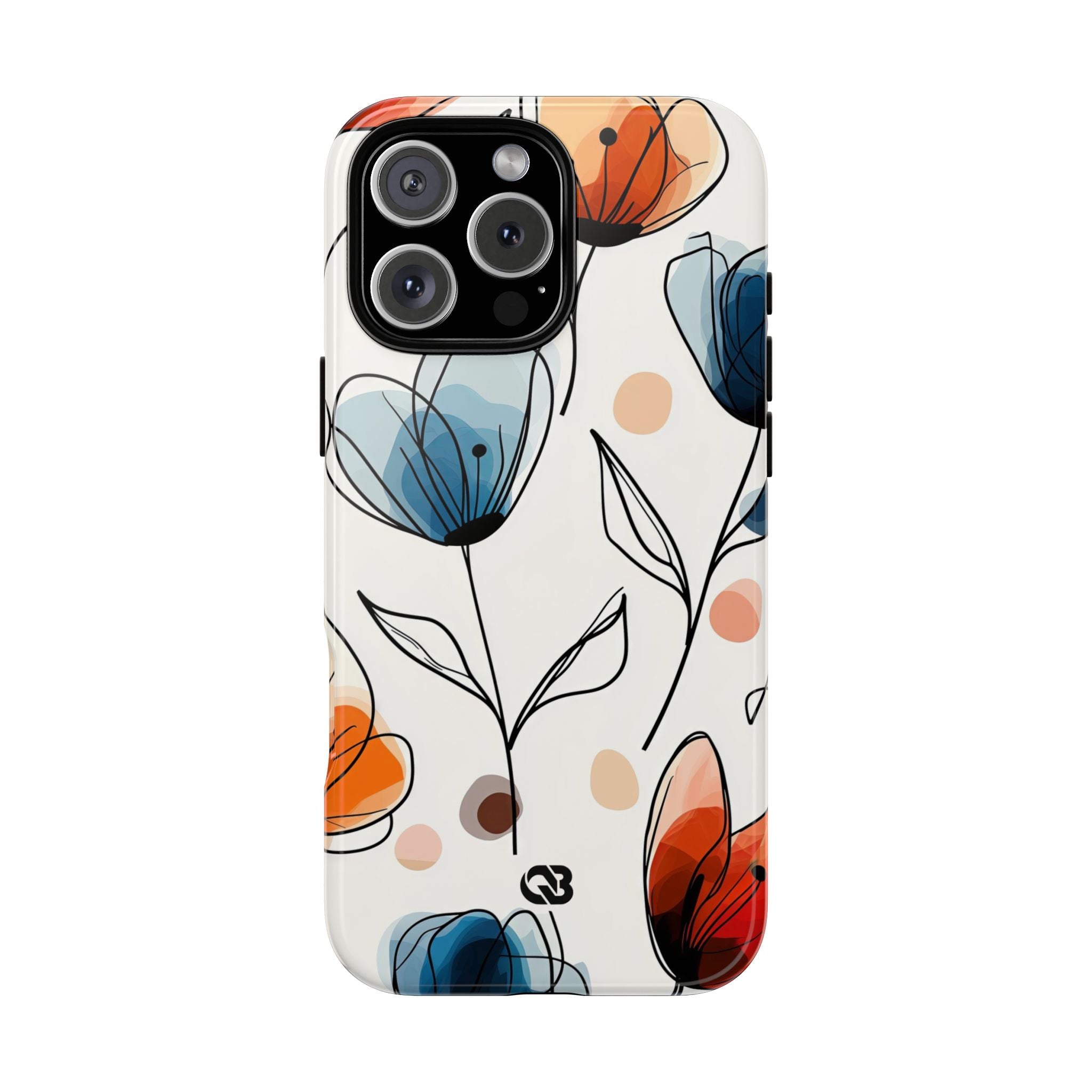 Ink Watercolor Tulips · Tough Phone Case for iPhone