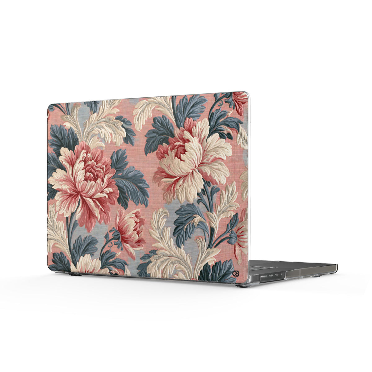 Blush Peony Jacquard · Clear Hard Case for MacBook · Pink